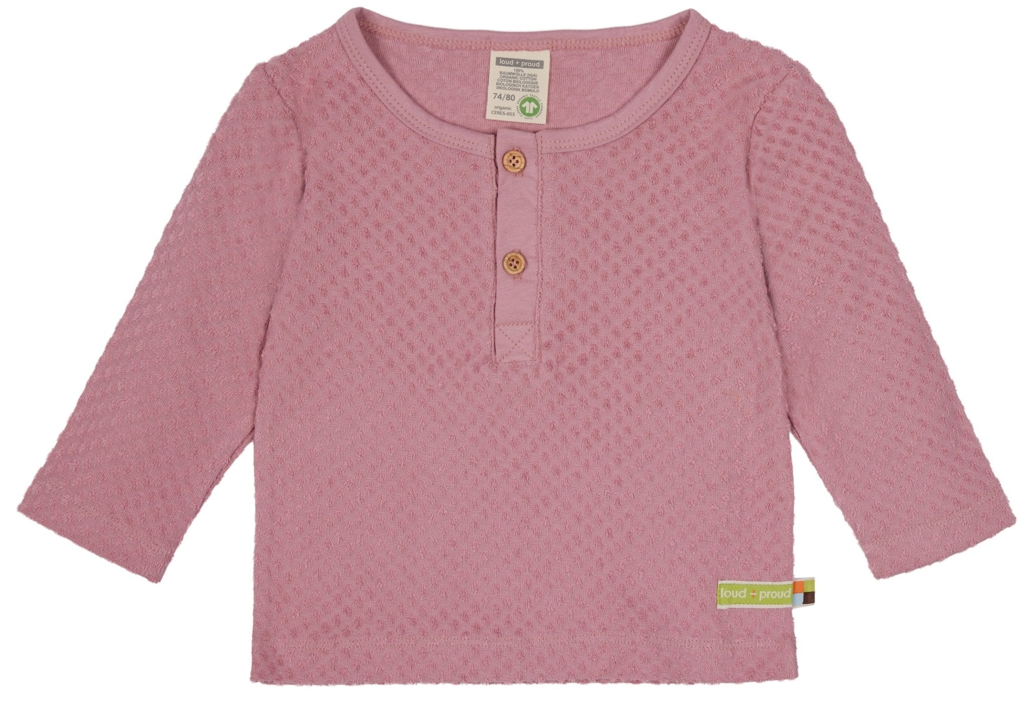 Shirt aus Frottee mit Punkten - loud + proud - 1127 - ast - 62/68