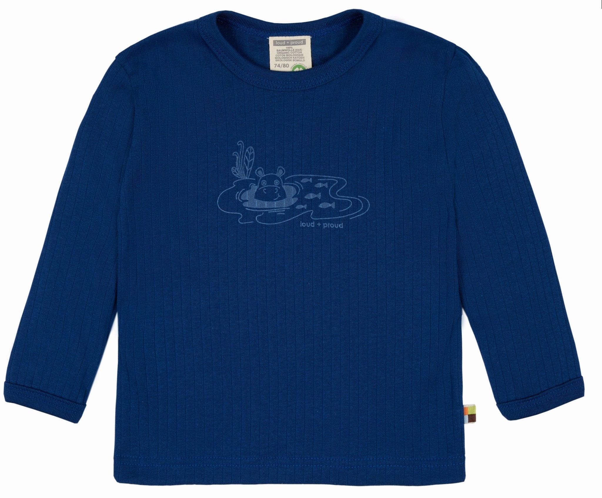 Shirt Derby Rib mit Druck - loud + proud - 1121 - ul - 62/68