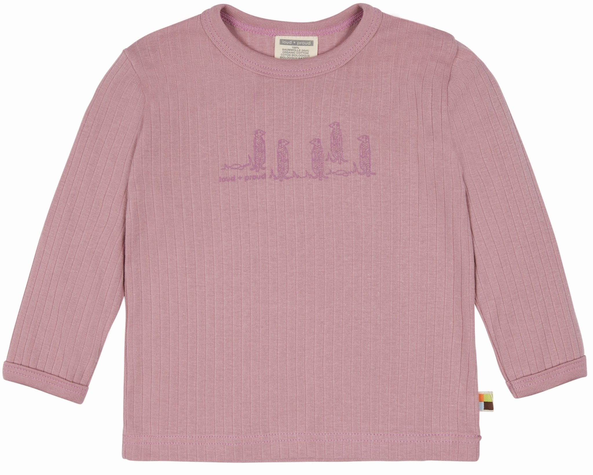 Shirt Derby Rib mit Druck - loud + proud - 1121 - ast - 62/68