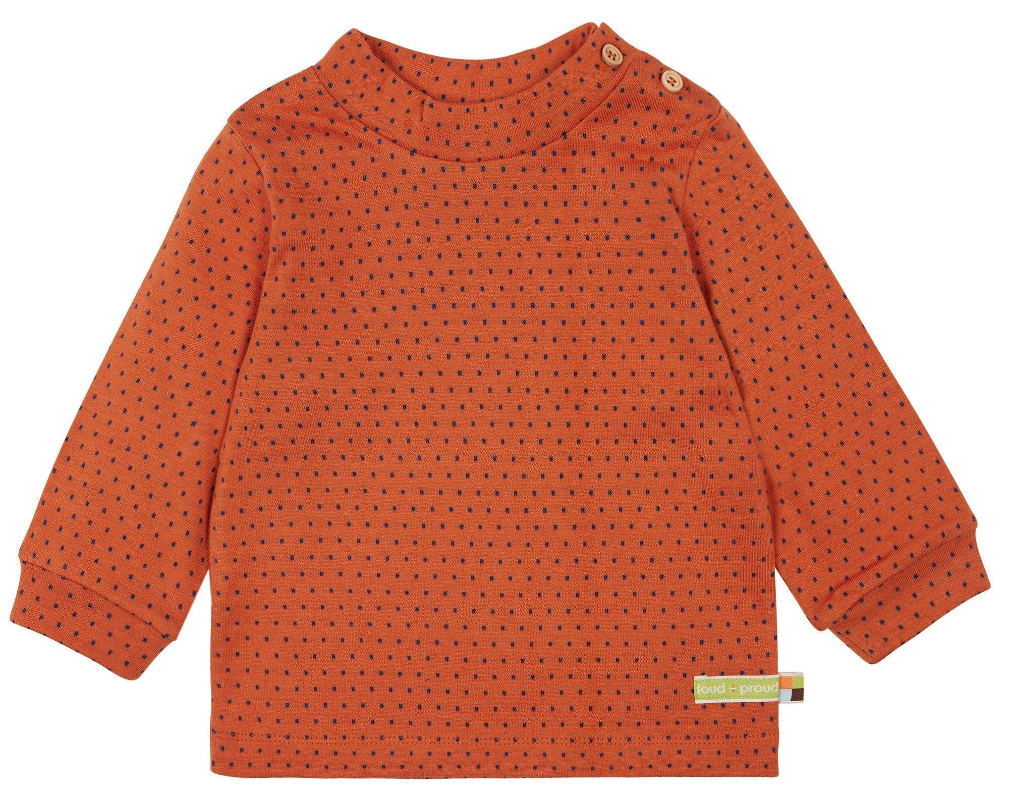 - Shirt Doubleface - loud + proud - 1104-Cinnamon-62/68