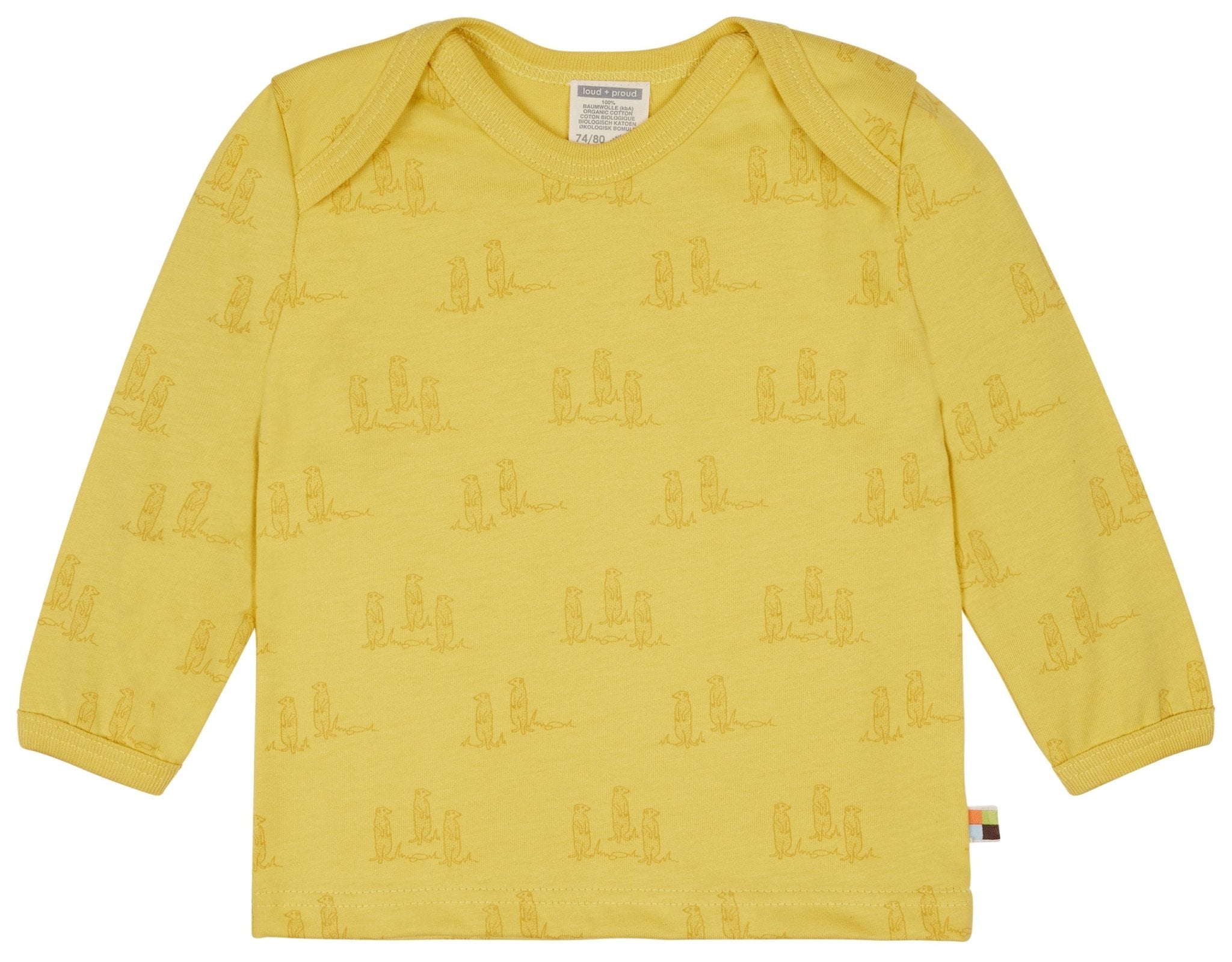 Shirt Druck - loud + proud - 1125 - gol - 62/68