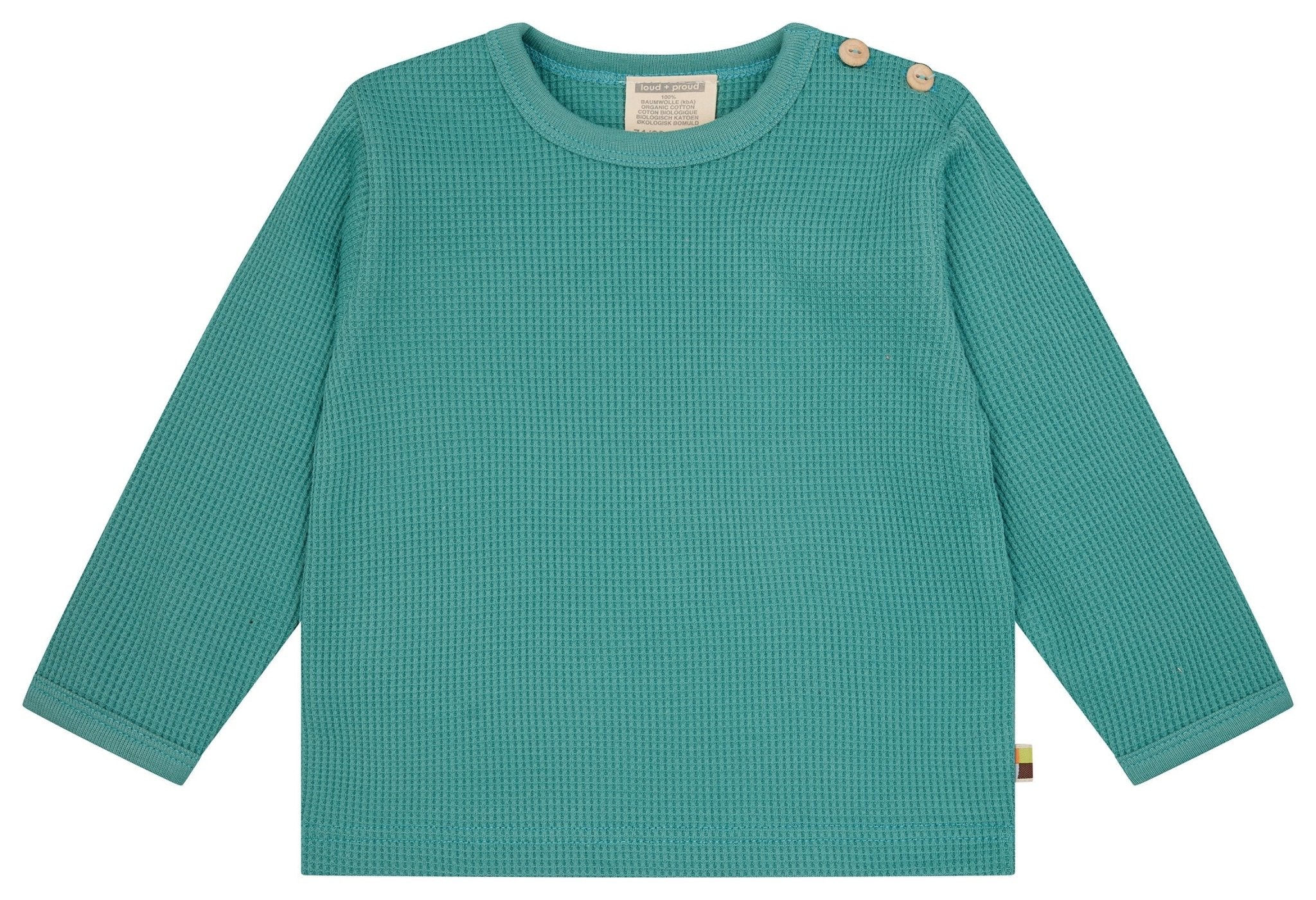 Shirt in Waffelstruktur - loud + proud - 1203 - ore - 62/68