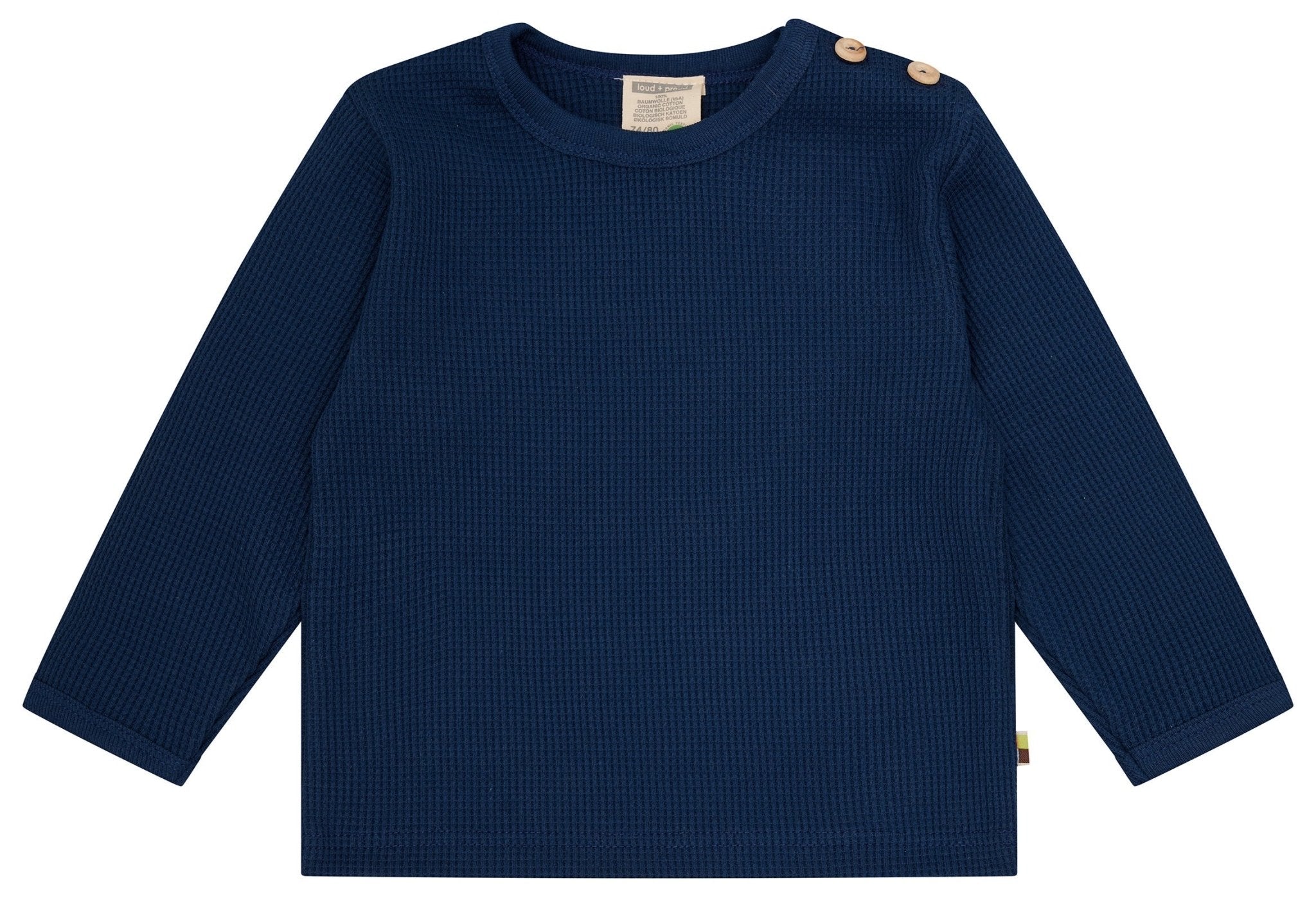 Shirt in Waffelstruktur - loud + proud - 1203 - ul - 62/68