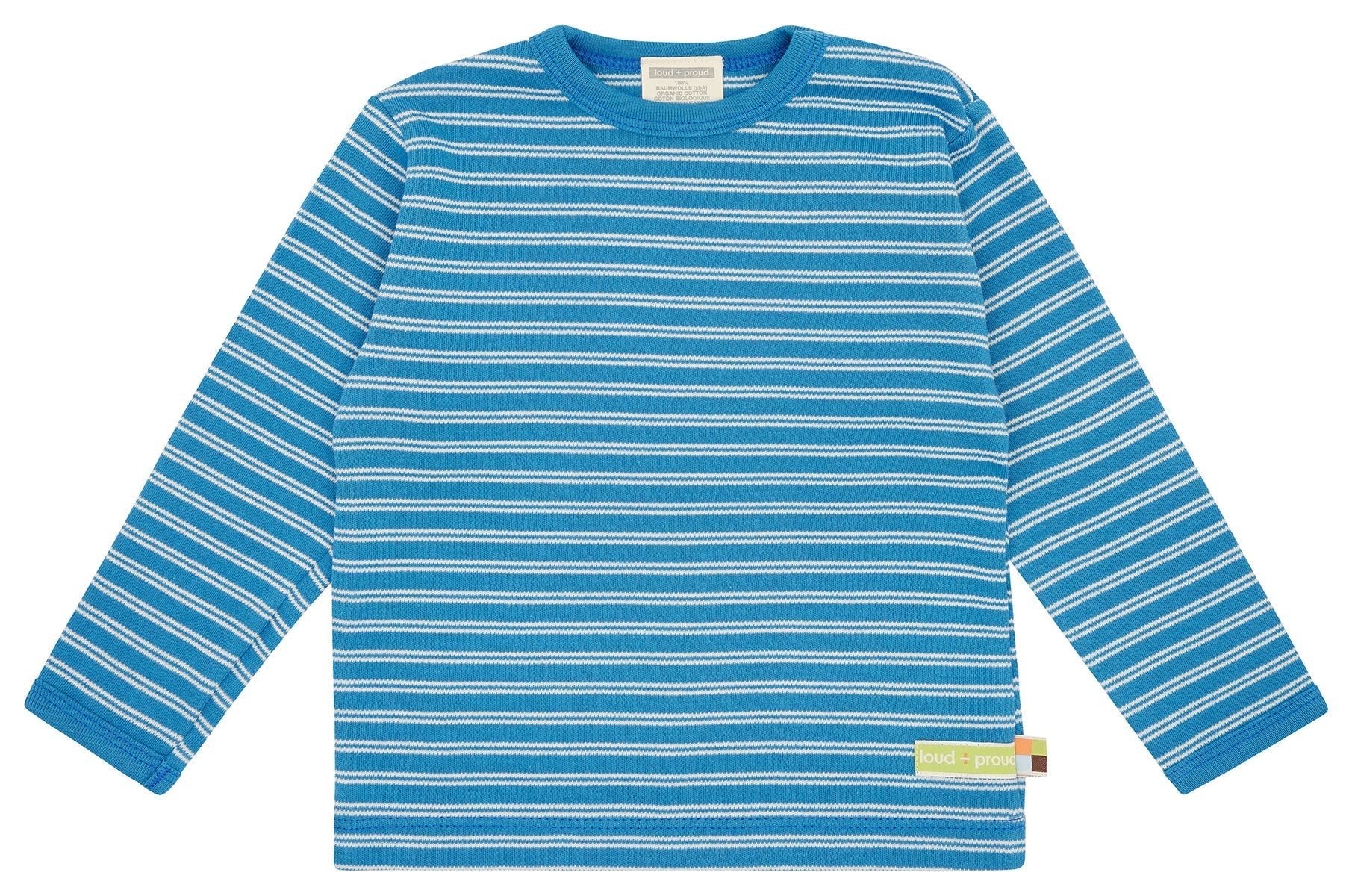 Shirt langarm gestreift - loud + proud - 1158 - azu - 62/68