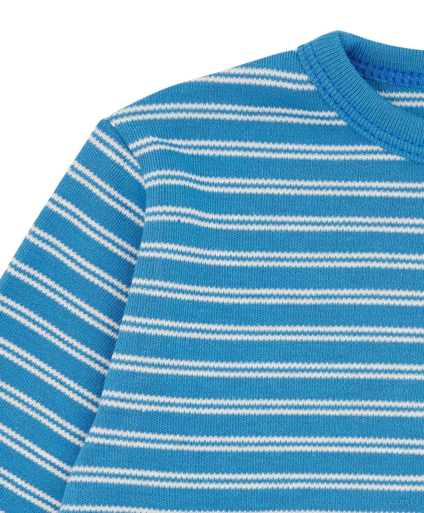 Shirt langarm gestreift - loud + proud - 1158 - azu - 62/68