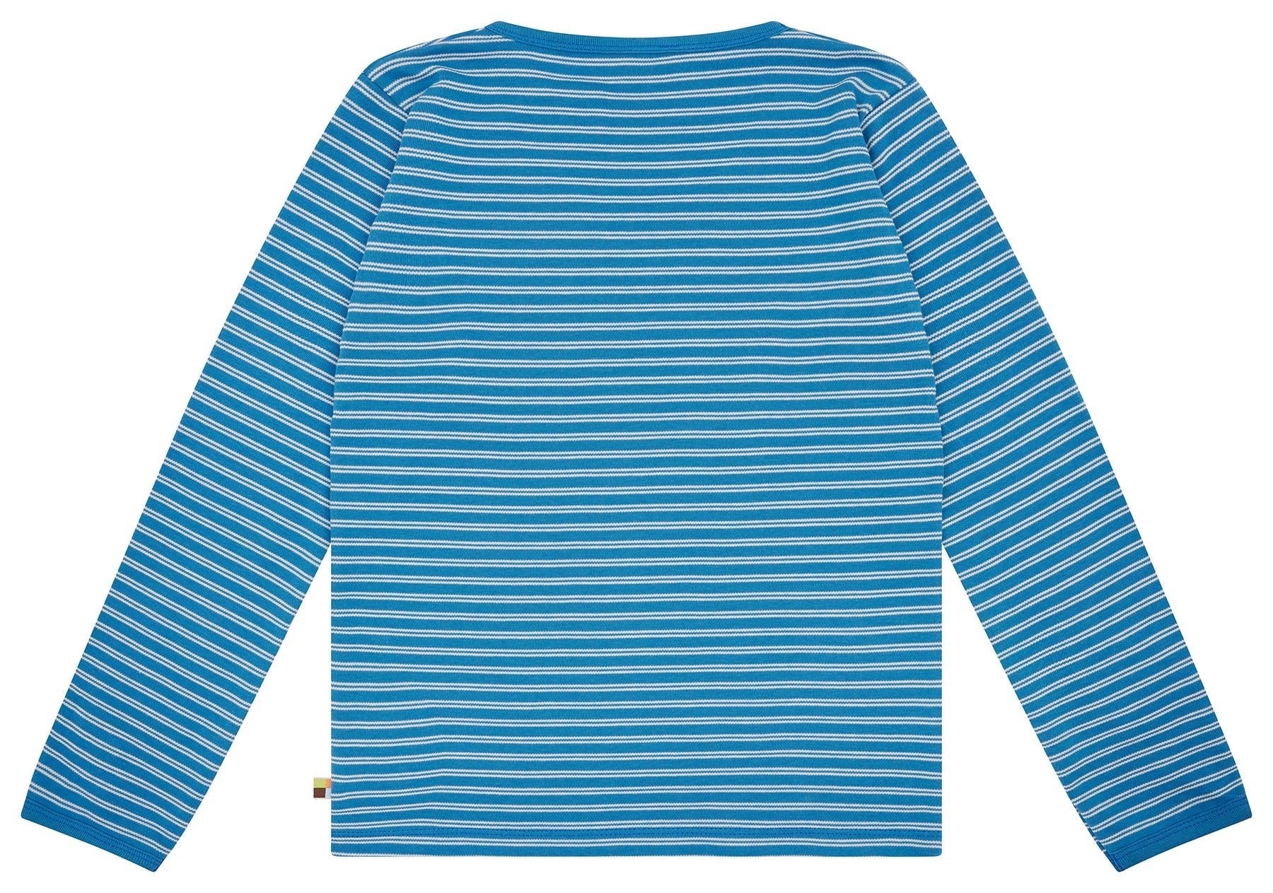 Shirt langarm gestreift - loud + proud - 1158K - azu - 134/140