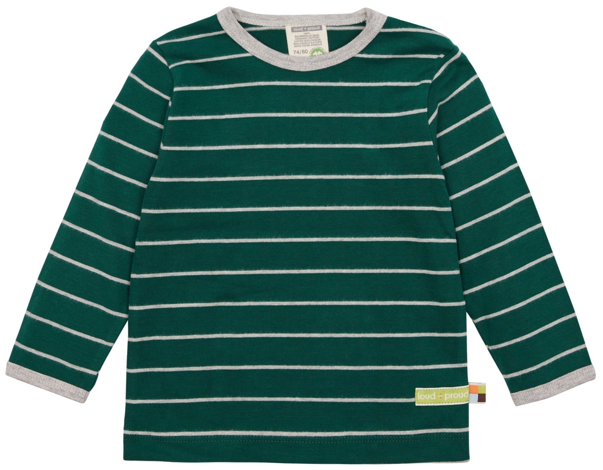 Shirt langarm gestreift - loud + proud - 1132 - bot - 62/68