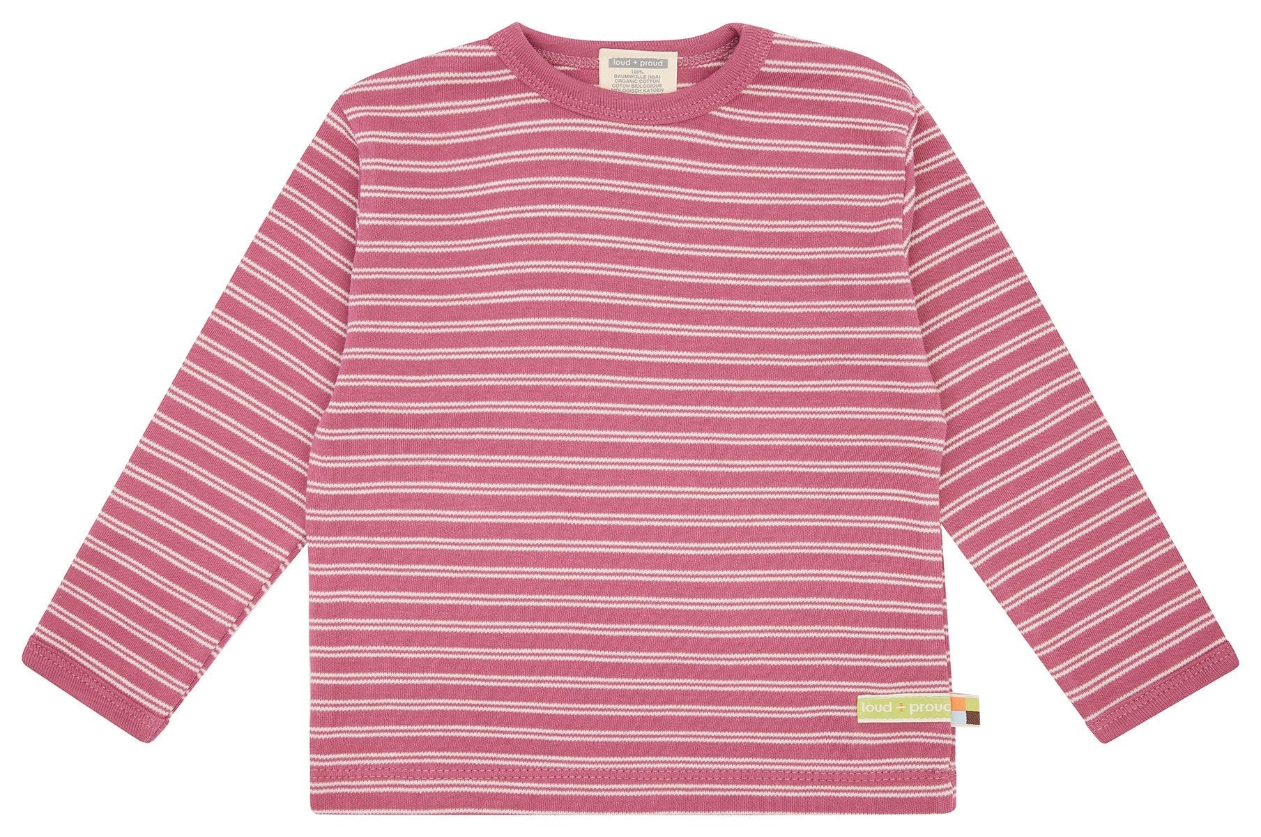 Shirt langarm gestreift - loud + proud - 1158 - rou - 62/68