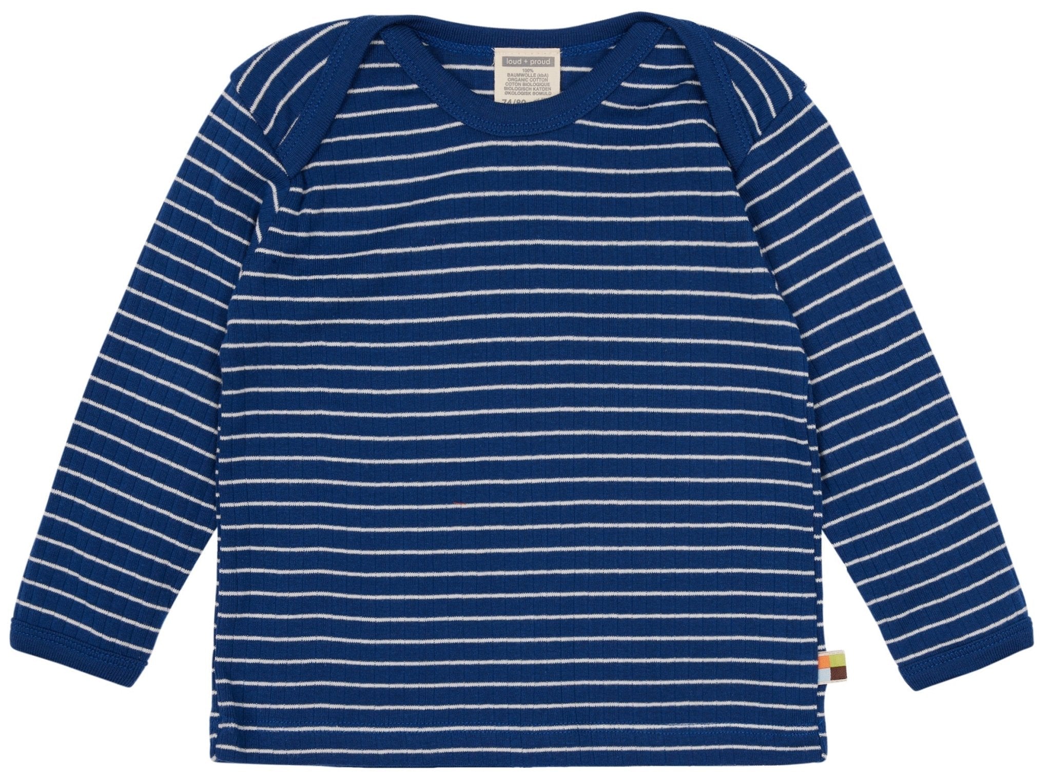 Shirt langarm gestreift mit Rippe - loud + proud - 1134 - ul - 62/68