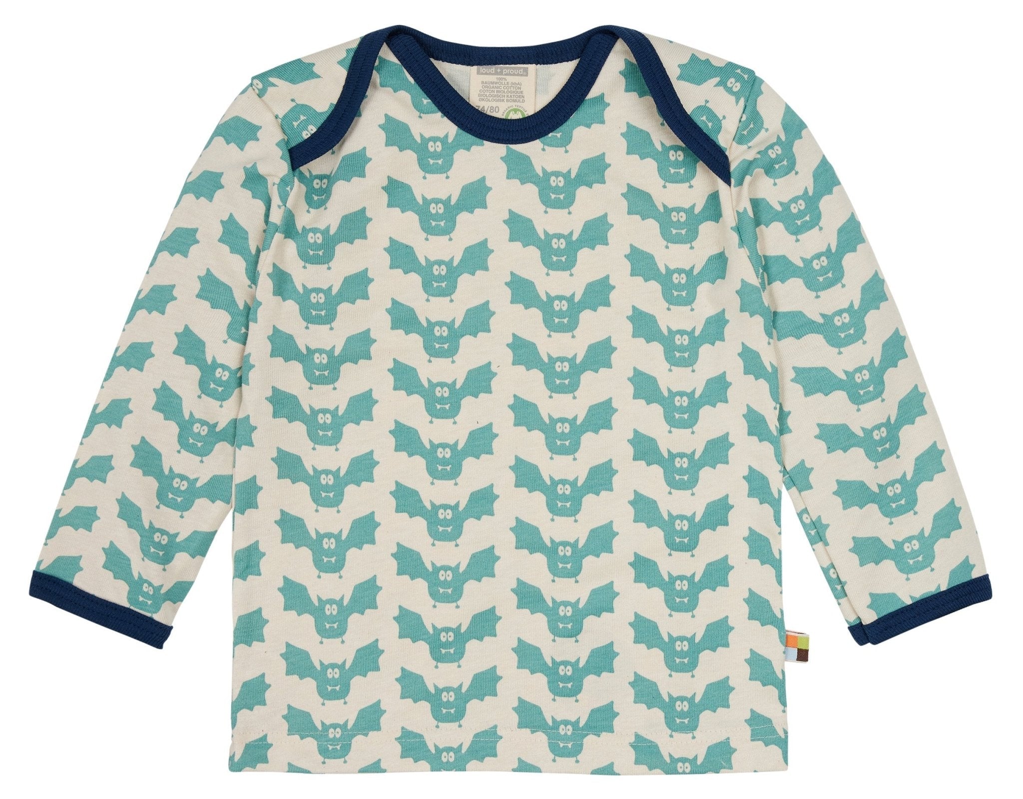 Shirt langarm mit Druck - loud + proud - 1112 - ore - 62/68