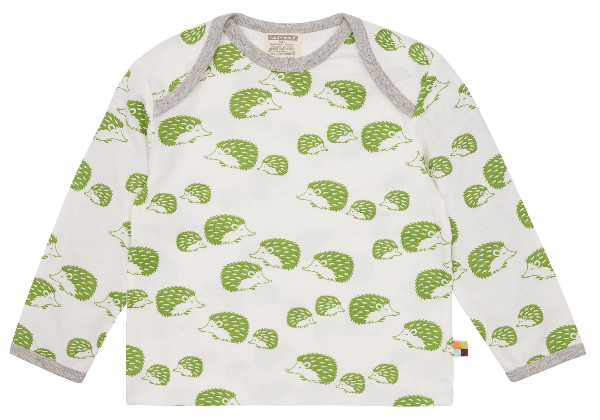 Shirt langarm mit Druck - loud + proud - 1131 - grs - 62/68