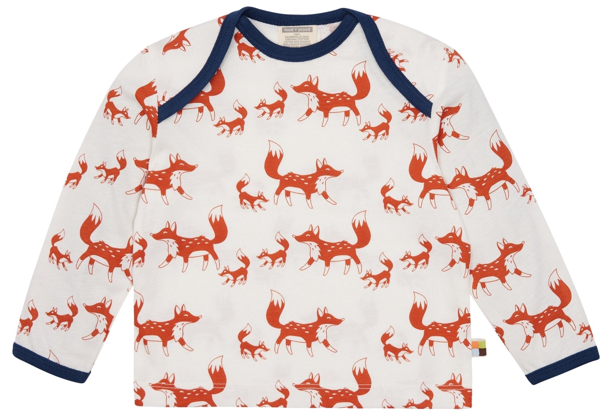 Shirt langarm mit Druck - loud + proud - 1131 - ter - 62/68