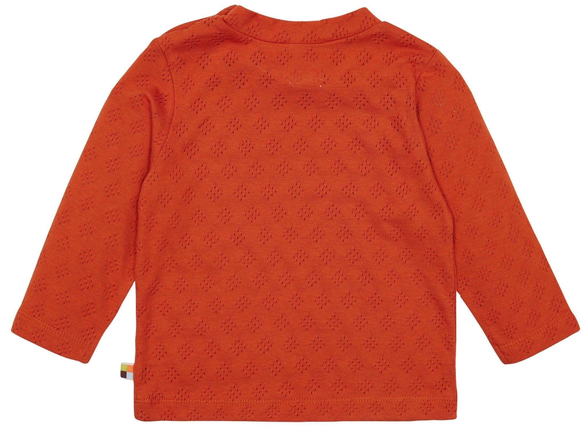 Shirt langarm mit Lochmuster - loud + proud - 1136 - ter - 62/68