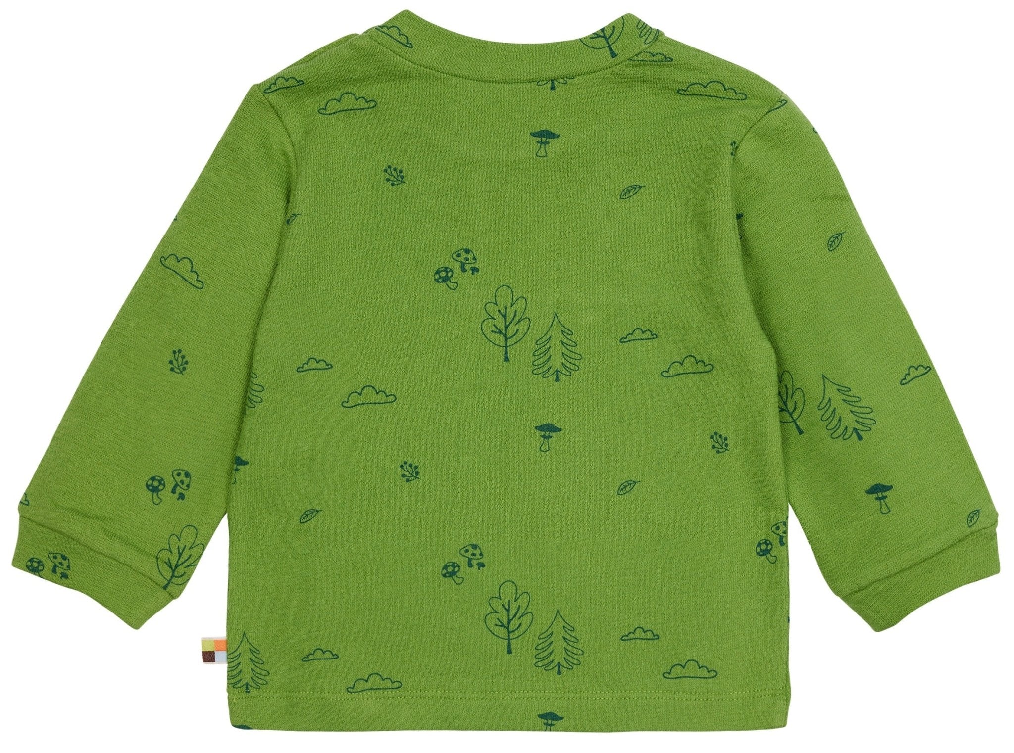 Shirt langarm Strukturstrick mit Druck - loud + proud - 1135 - grs - 62/68