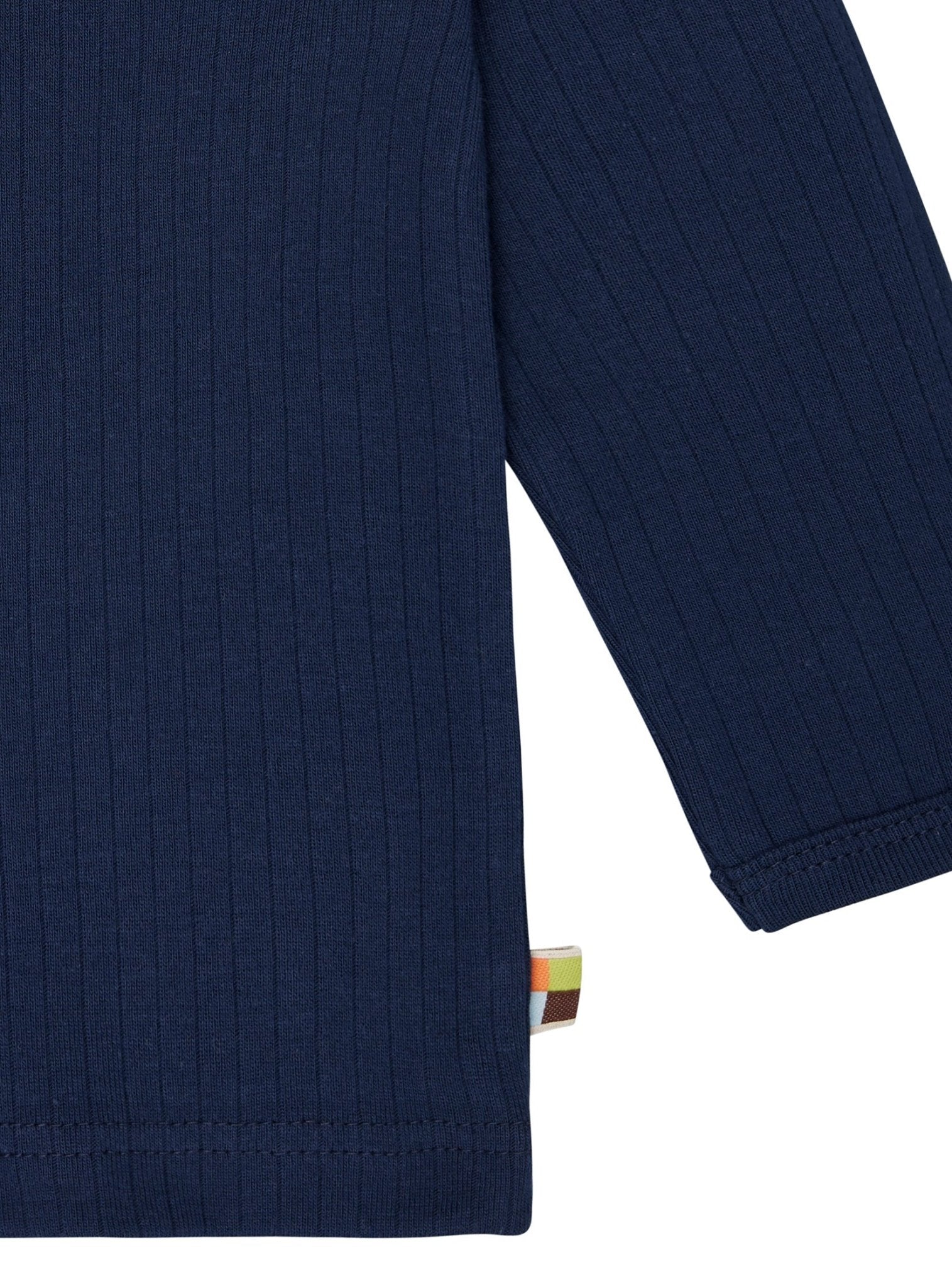 Shirt langarm Uni mit Rippe - loud + proud - 1163 - ul - 62/68