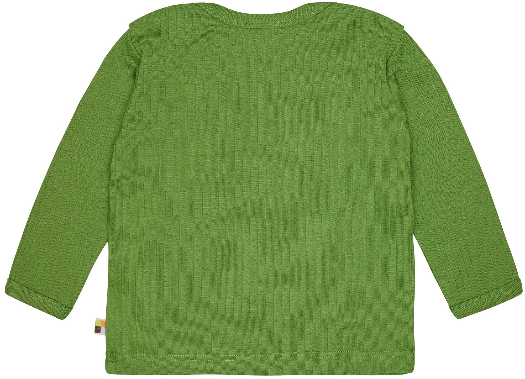 Shirt langarm Uni mit Rippe - loud + proud - 1133 - grs - 50/56