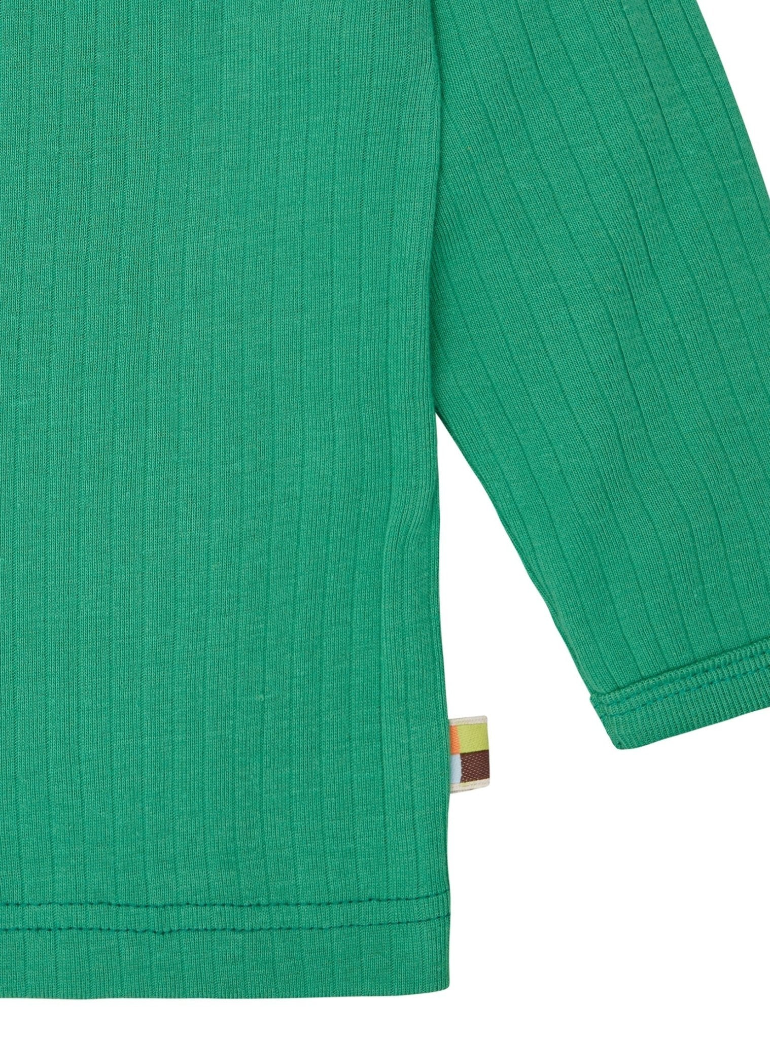 Shirt langarm Uni mit Rippe - loud + proud - 1163 - pla - 62/68