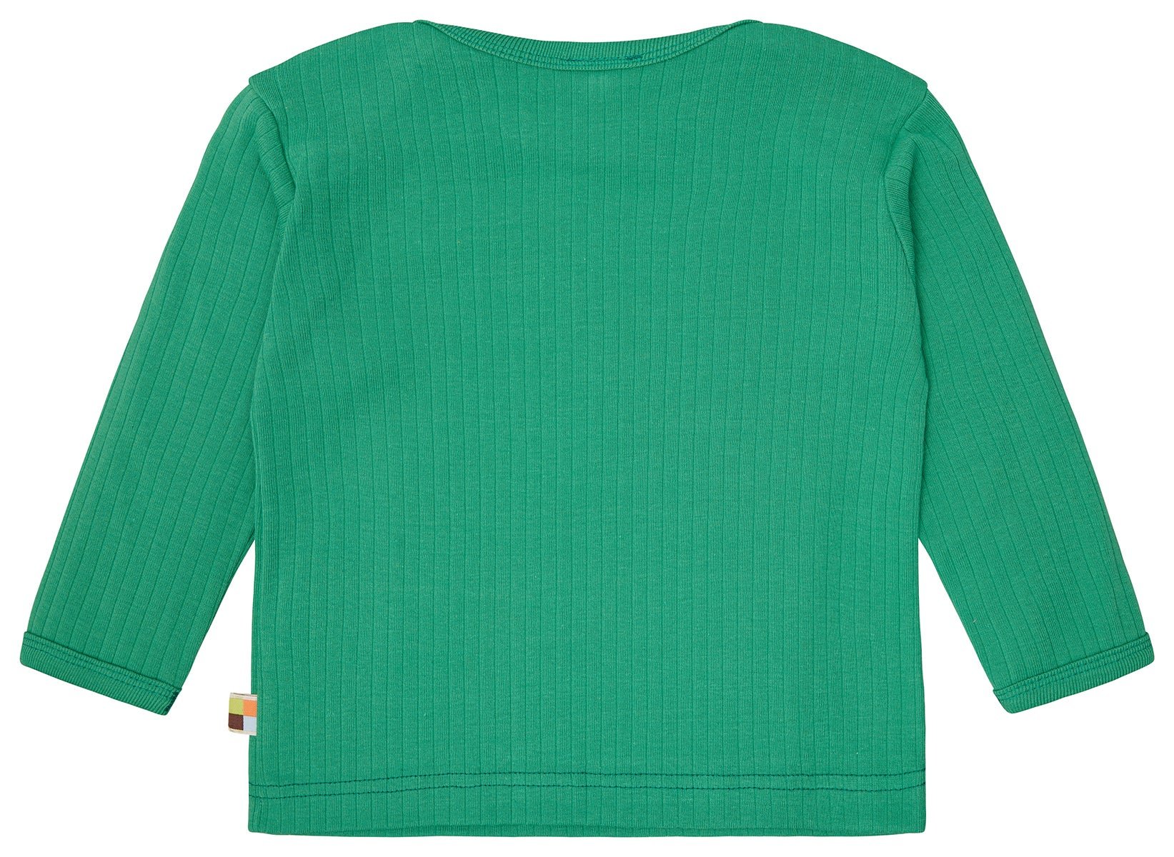 Shirt langarm Uni mit Rippe - loud + proud - 1163 - pla - 62/68