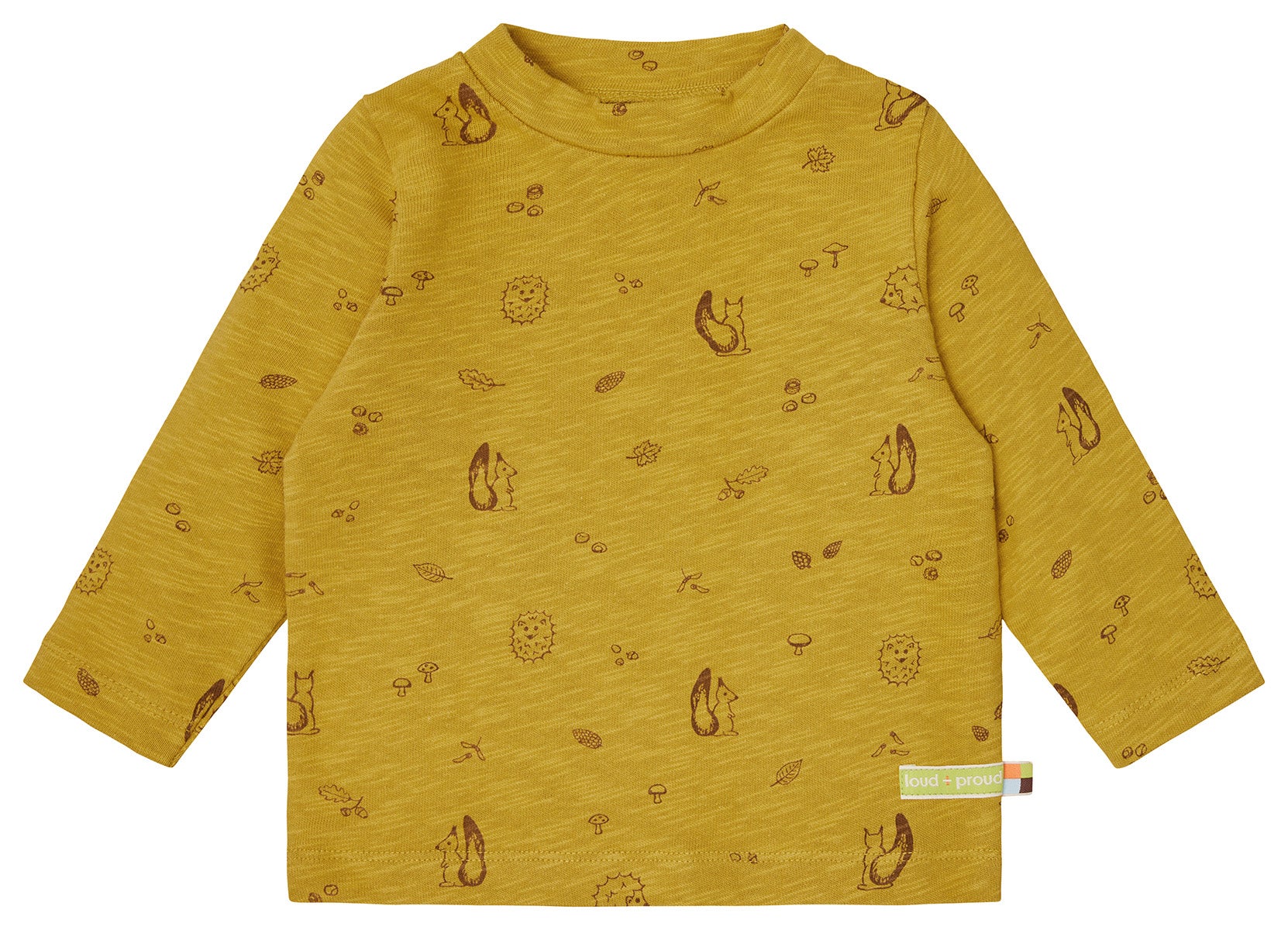 Shirt Slub Jersey mit Druck - loud + proud - 1159 - cur - 62/68