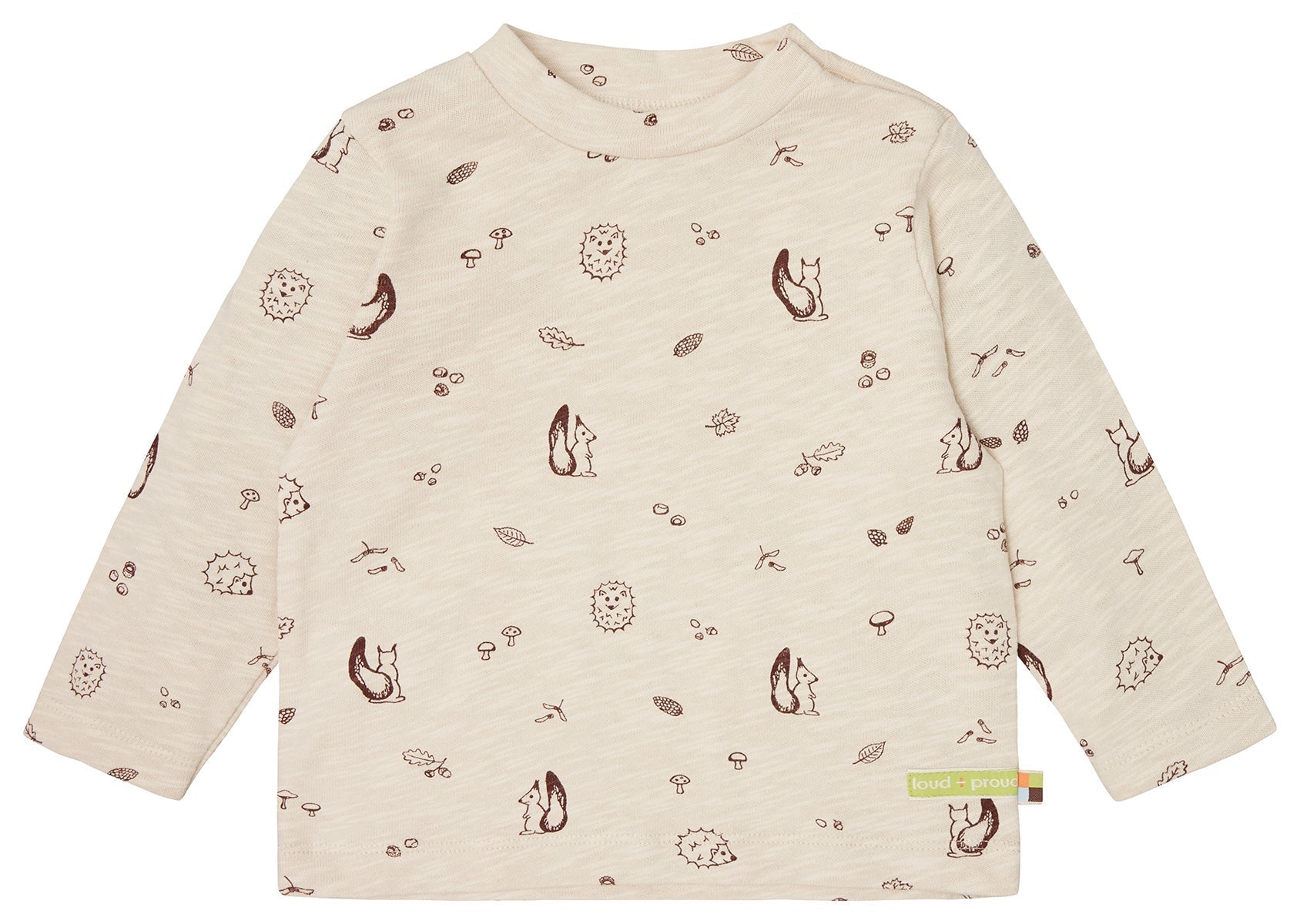 Shirt Slub Jersey mit Druck - loud + proud - 1159 - van - 62/68