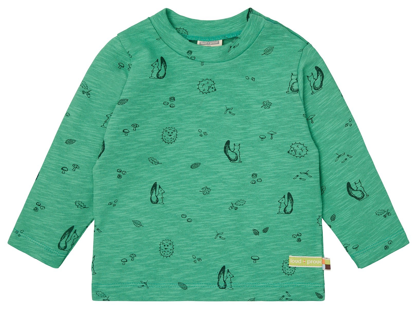 Shirt Slub Jersey mit Druck - loud + proud - 1159 - pla - 62/68