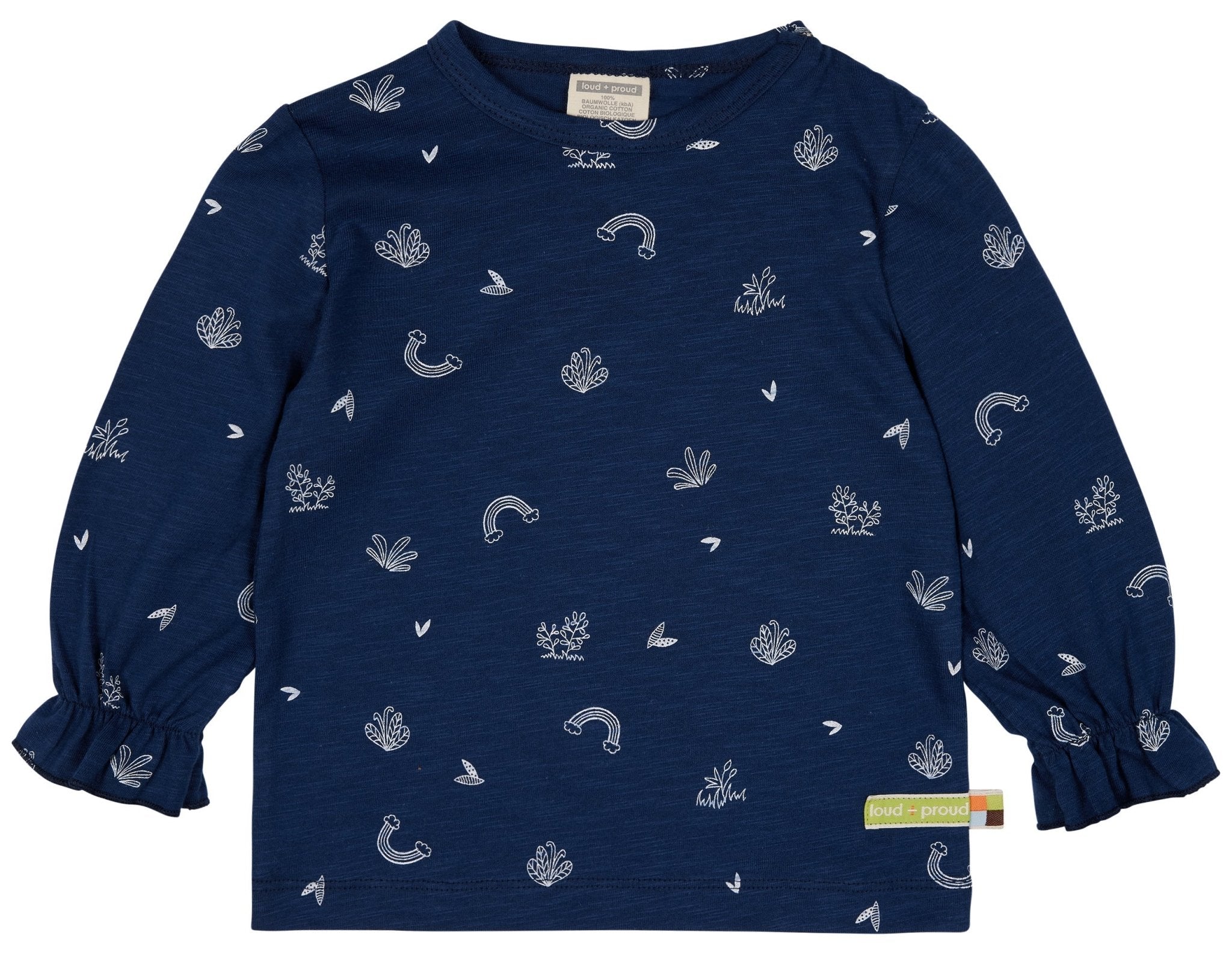 Shirt Slub Jersey mit Druck - loud + proud - 1123 - ul - 62/68