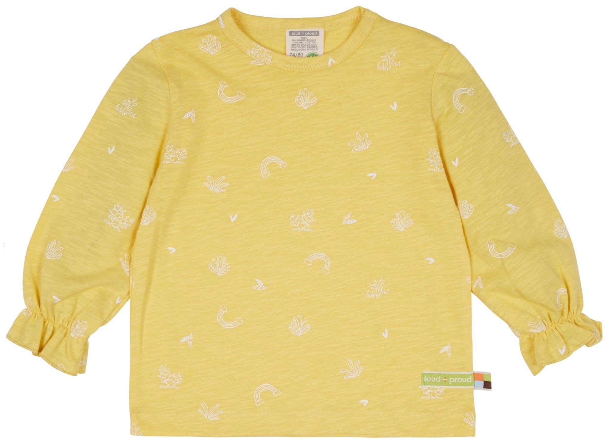 Shirt Slub Jersey mit Druck - loud + proud - 1123 - gol - 62/68