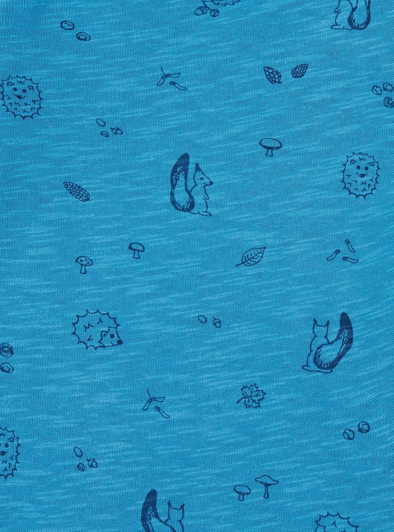 Shirt Slub Jersey mit Druck - loud + proud - 1159 - azu - 62/68