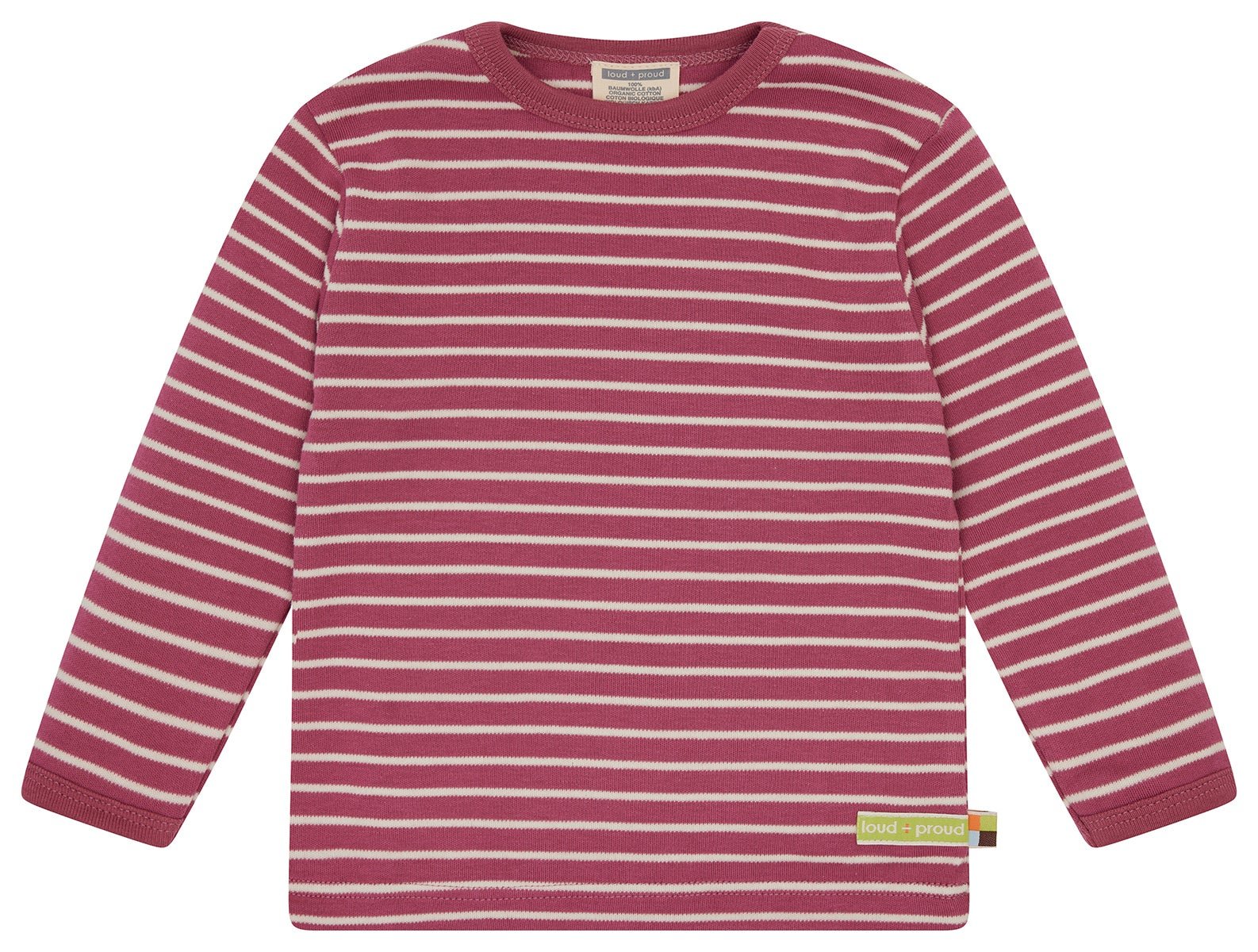 Shirt Streifen - loud + proud - 1176 - rou - 62/68