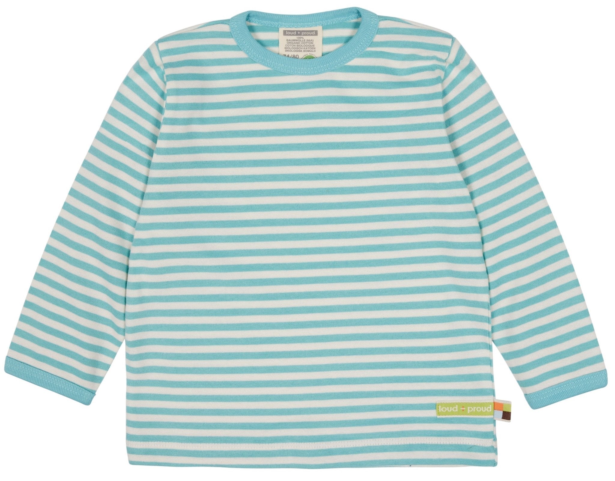 Shirt Streifen - loud + proud - 1130 - cya - 50/56