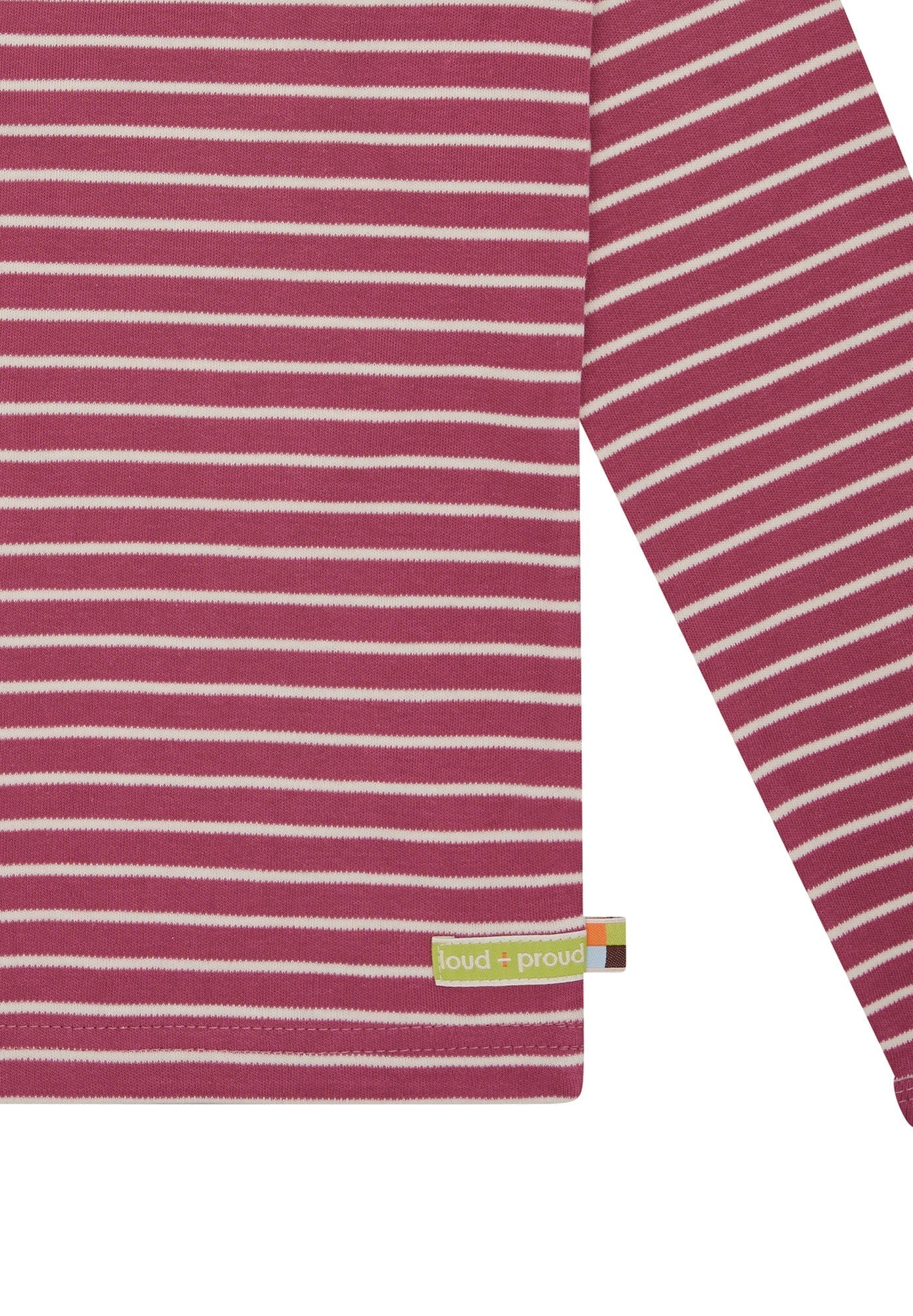 Shirt Streifen - loud + proud - 1176K - rou - 134/140