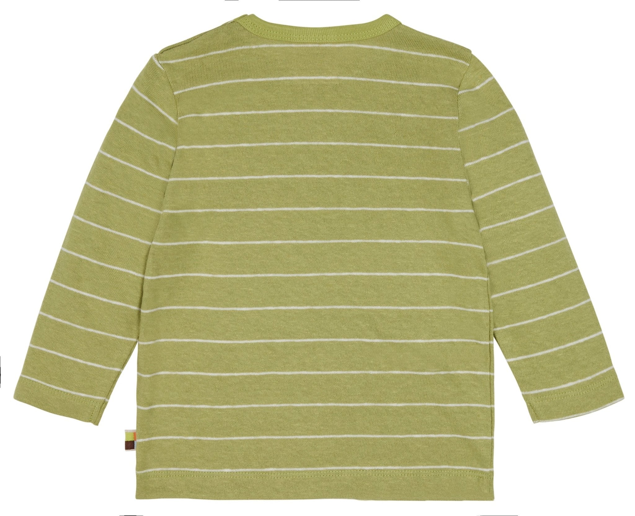 Shirt Streifen mit Leinen - loud + proud - 1115 - avo - 62/68