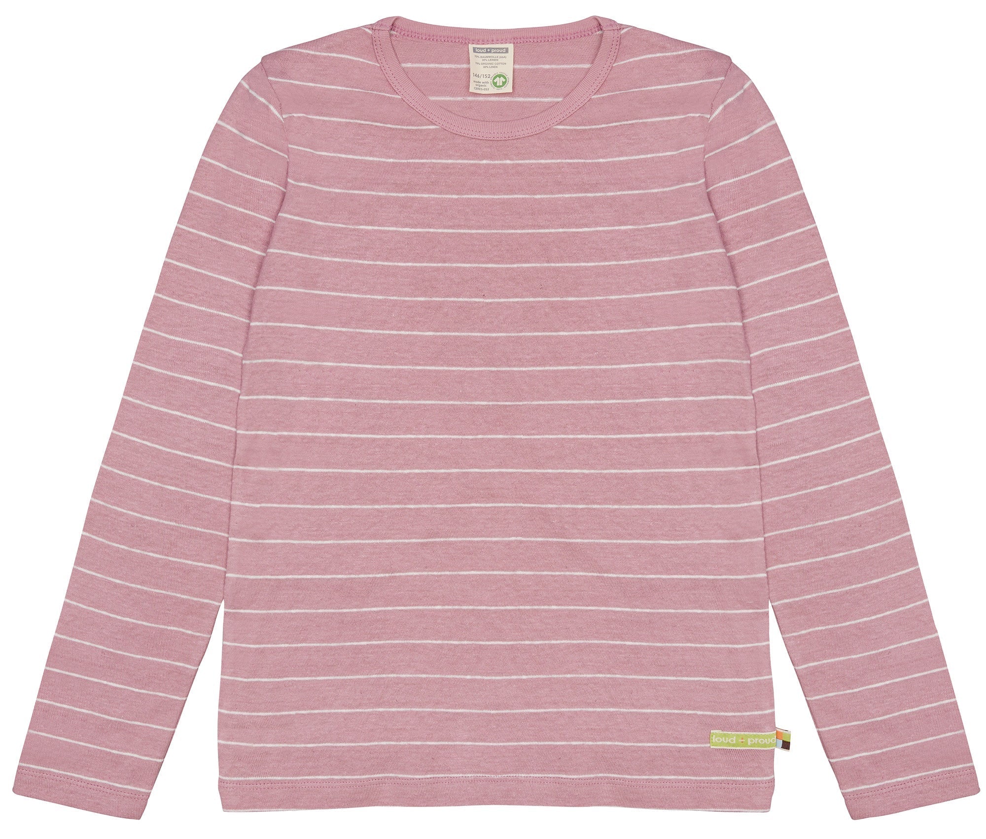 Shirt Streifen mit Leinen - loud + proud - 1115K - ast - 134/140