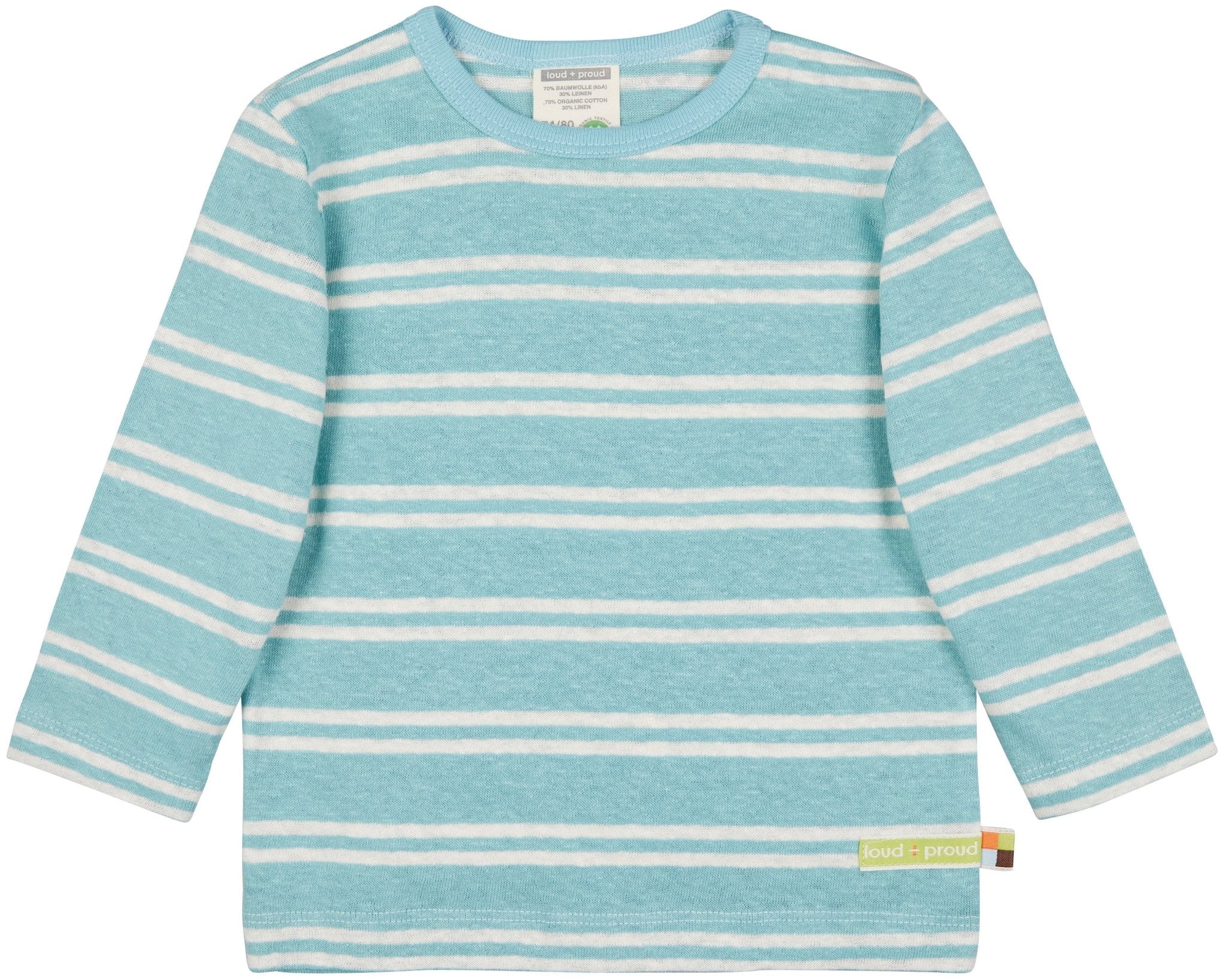 - Shirt Streifen mit Leinen - loud + proud - 1067-lag-62/68