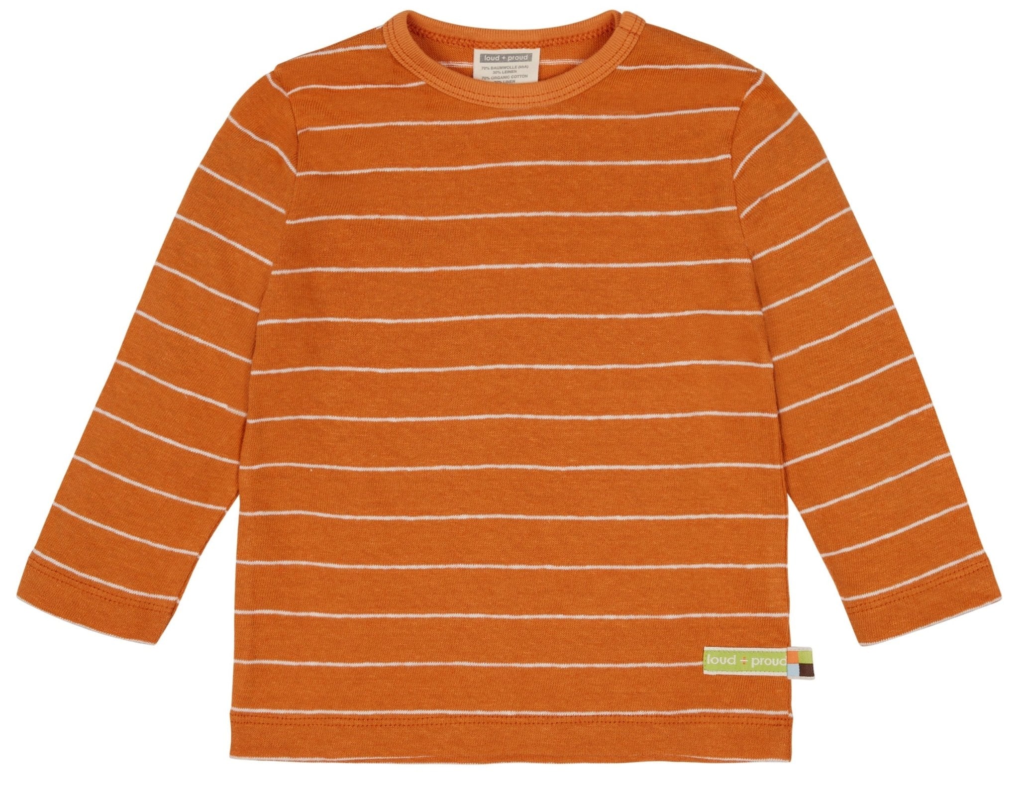 Shirt Streifen mit Leinen - loud + proud - 1115 - car - 62/68