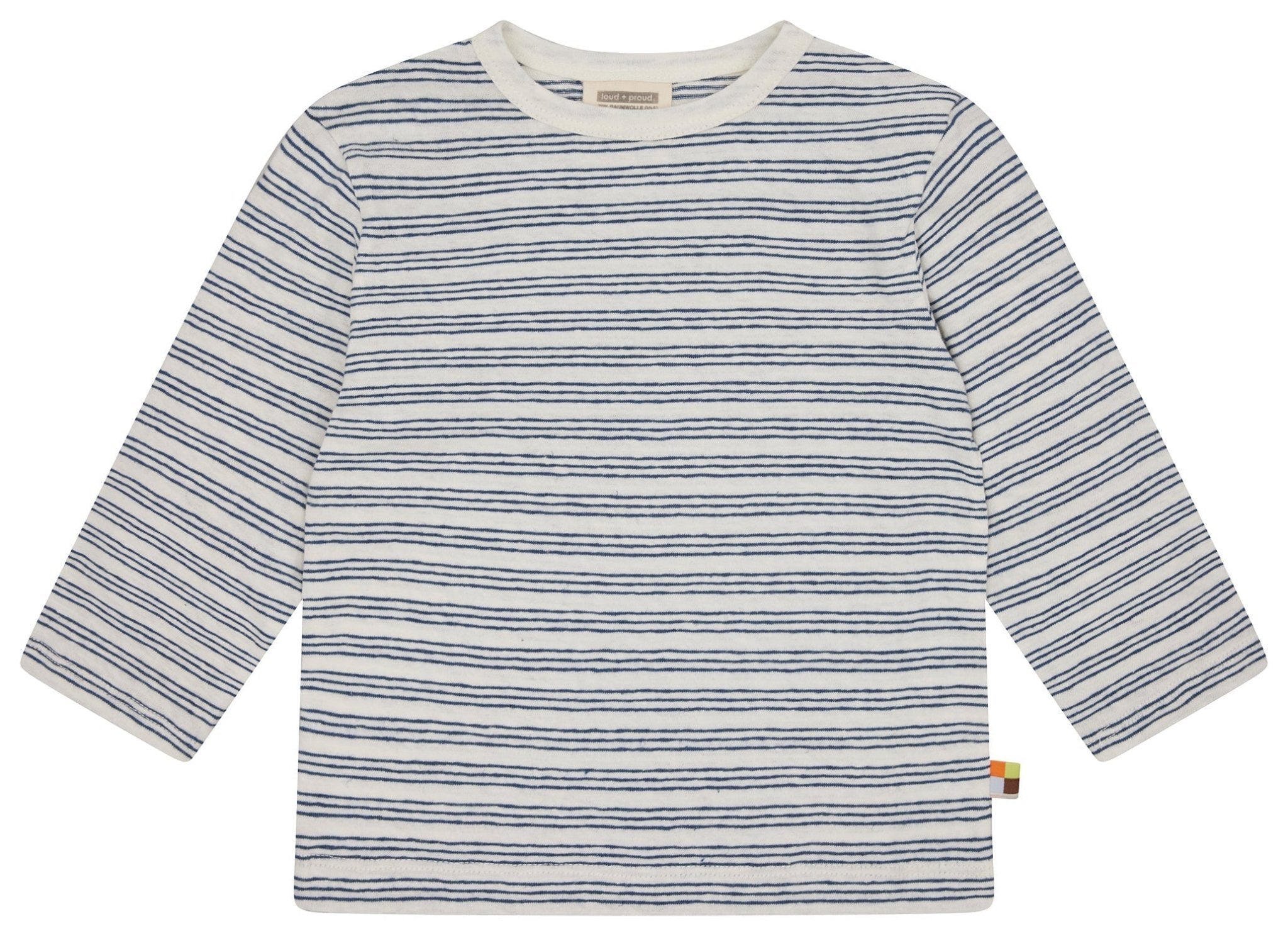 Shirt Streifen mit Leinen - loud + proud - 1180 - ul - 62/68