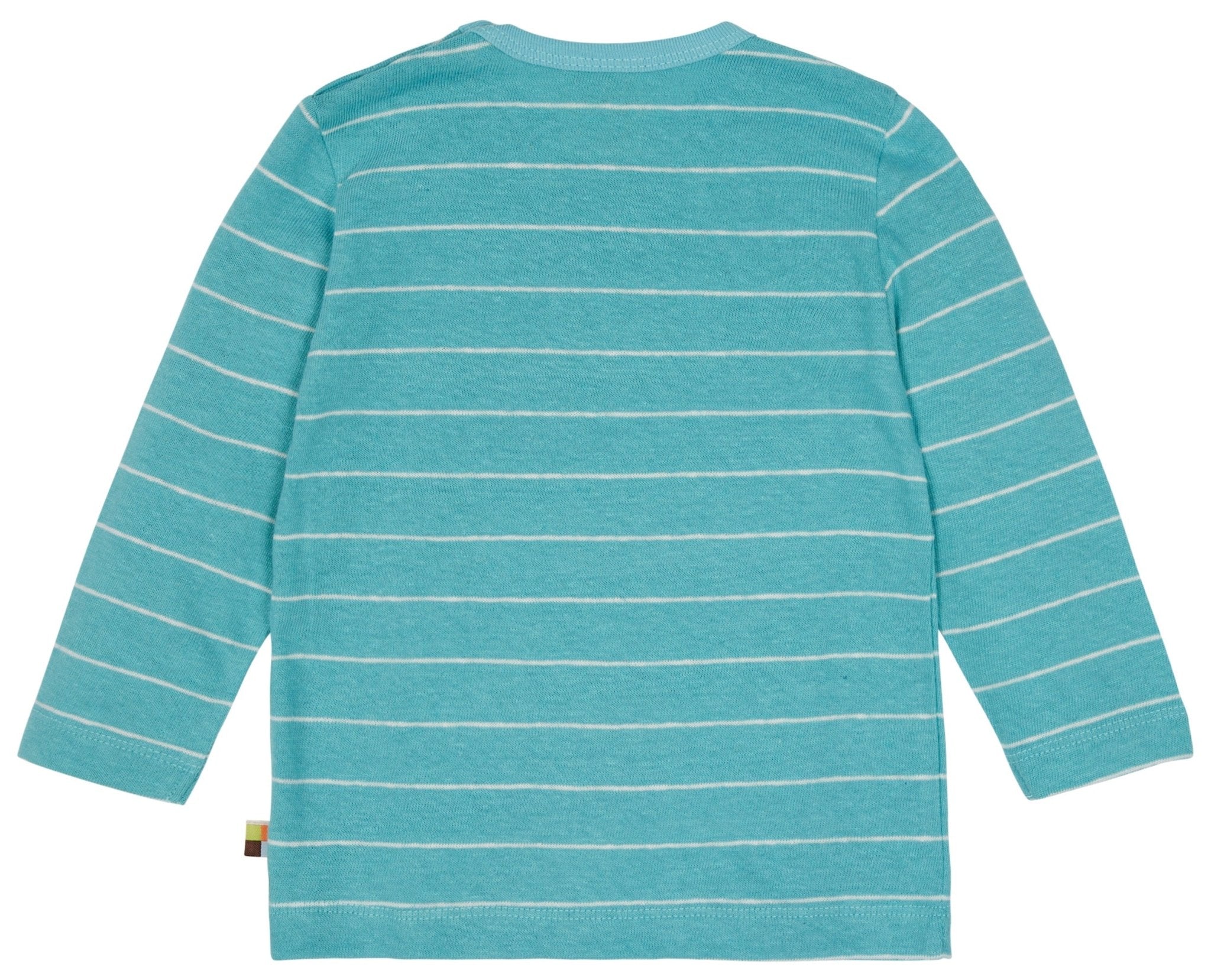 Shirt Streifen mit Leinen - loud + proud - 1115 - cya - 62/68