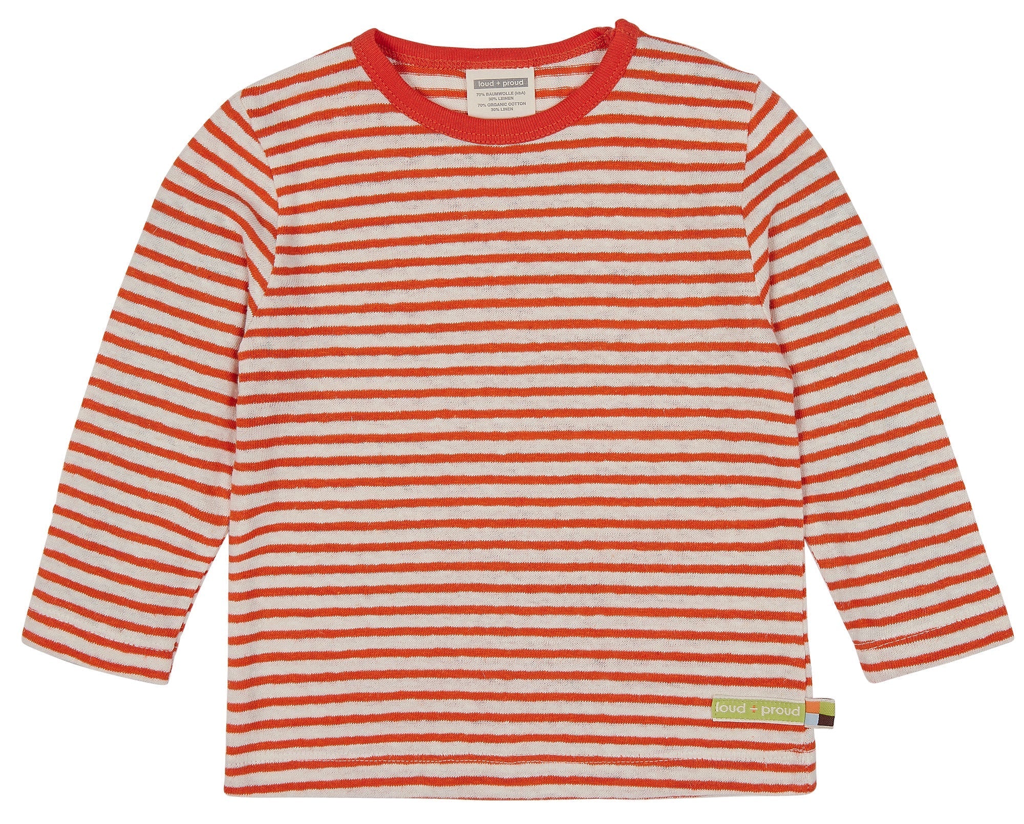 - Shirt Streifen mit Leinen - loud + proud - 1092-cop-62/68