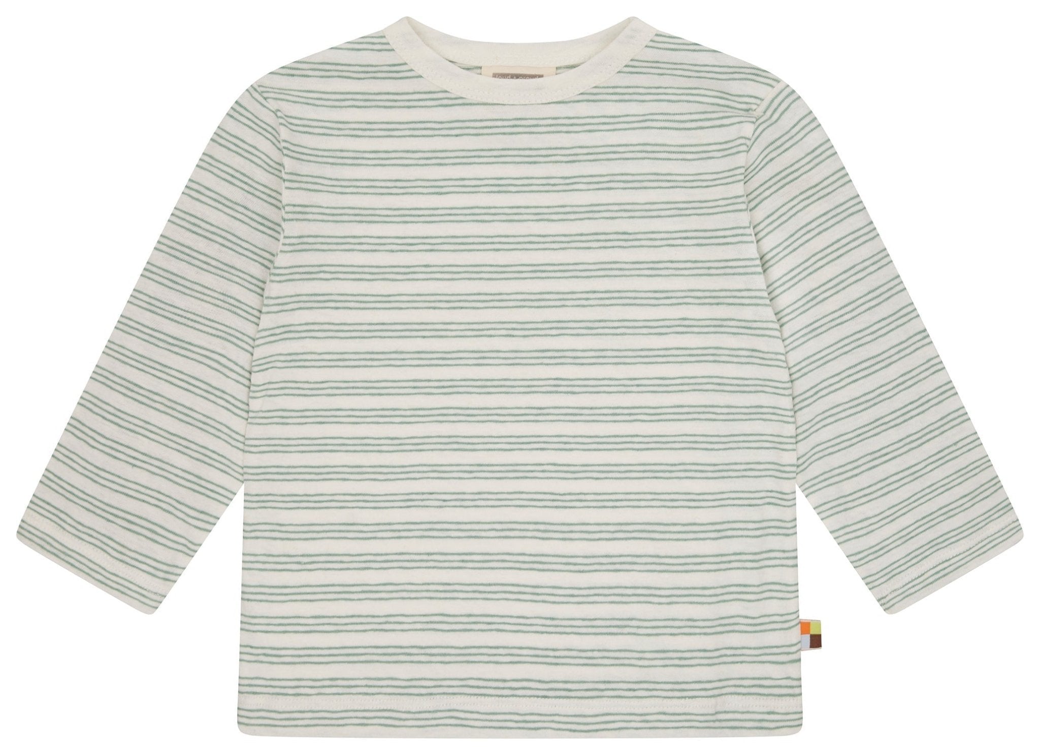 Shirt Streifen mit Leinen - loud + proud - 1180 - bam - 62/68