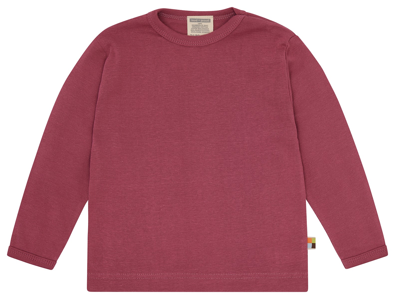 Shirt uni - loud + proud - 1191 - rou - 62/68