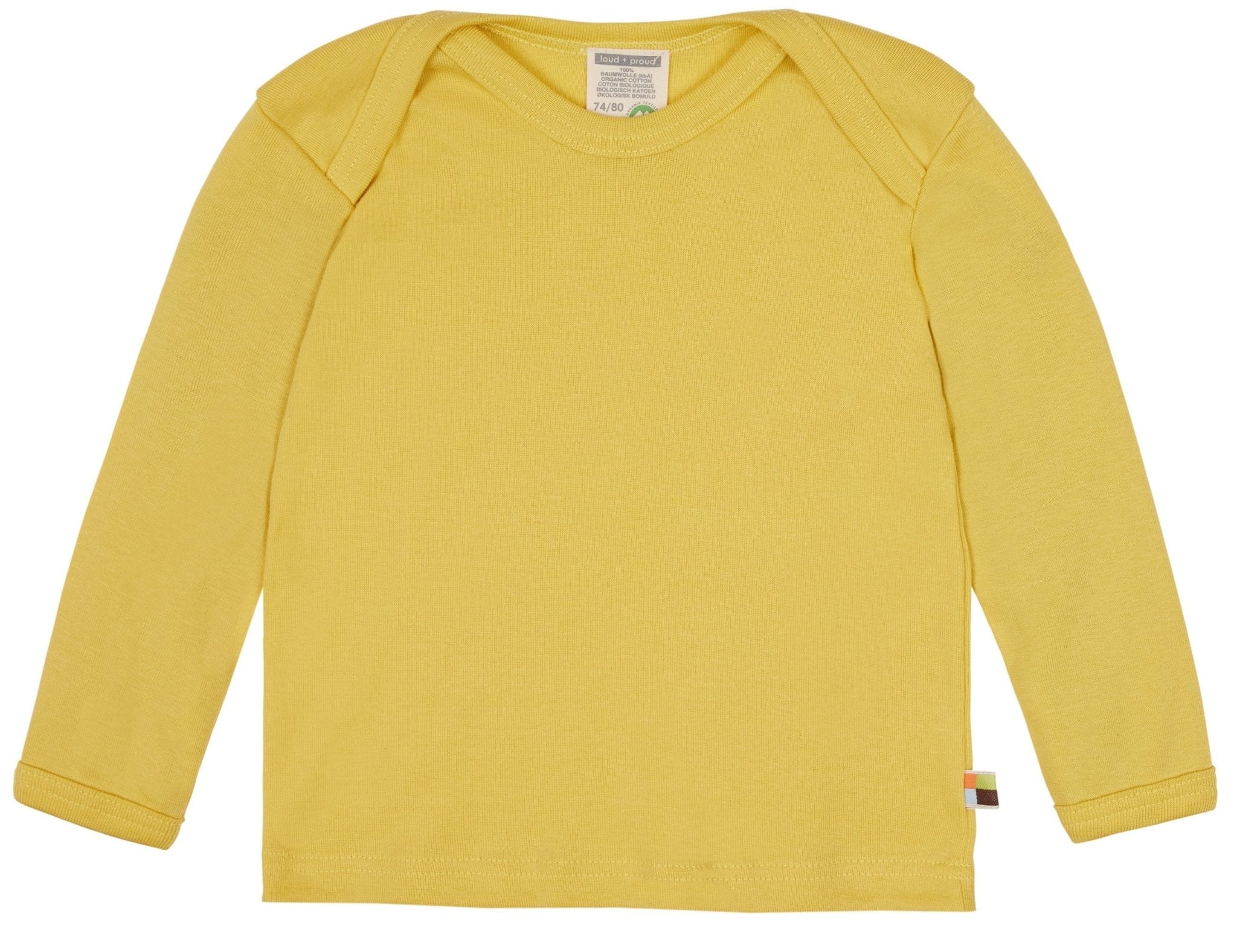 Shirt uni - loud + proud - 1117 - gol - 62/68