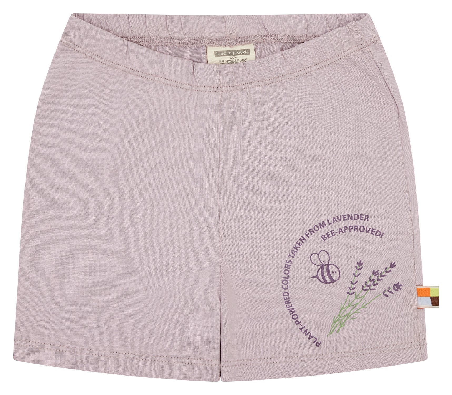 Short mit Pflanzenfarben gefärbt - loud + proud - 4240 - lav - 62/68