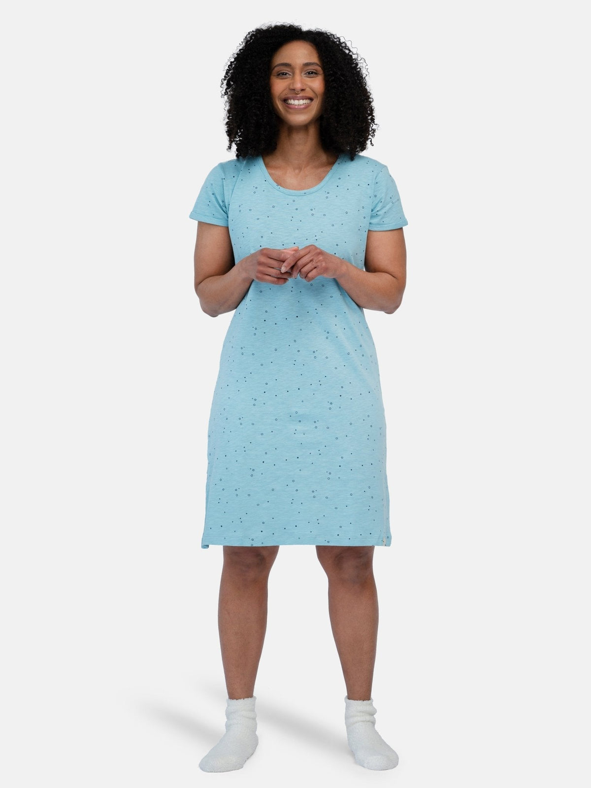 Sleepshirt Slub Jersey mit Druck - loud + proud - G602-lag-36