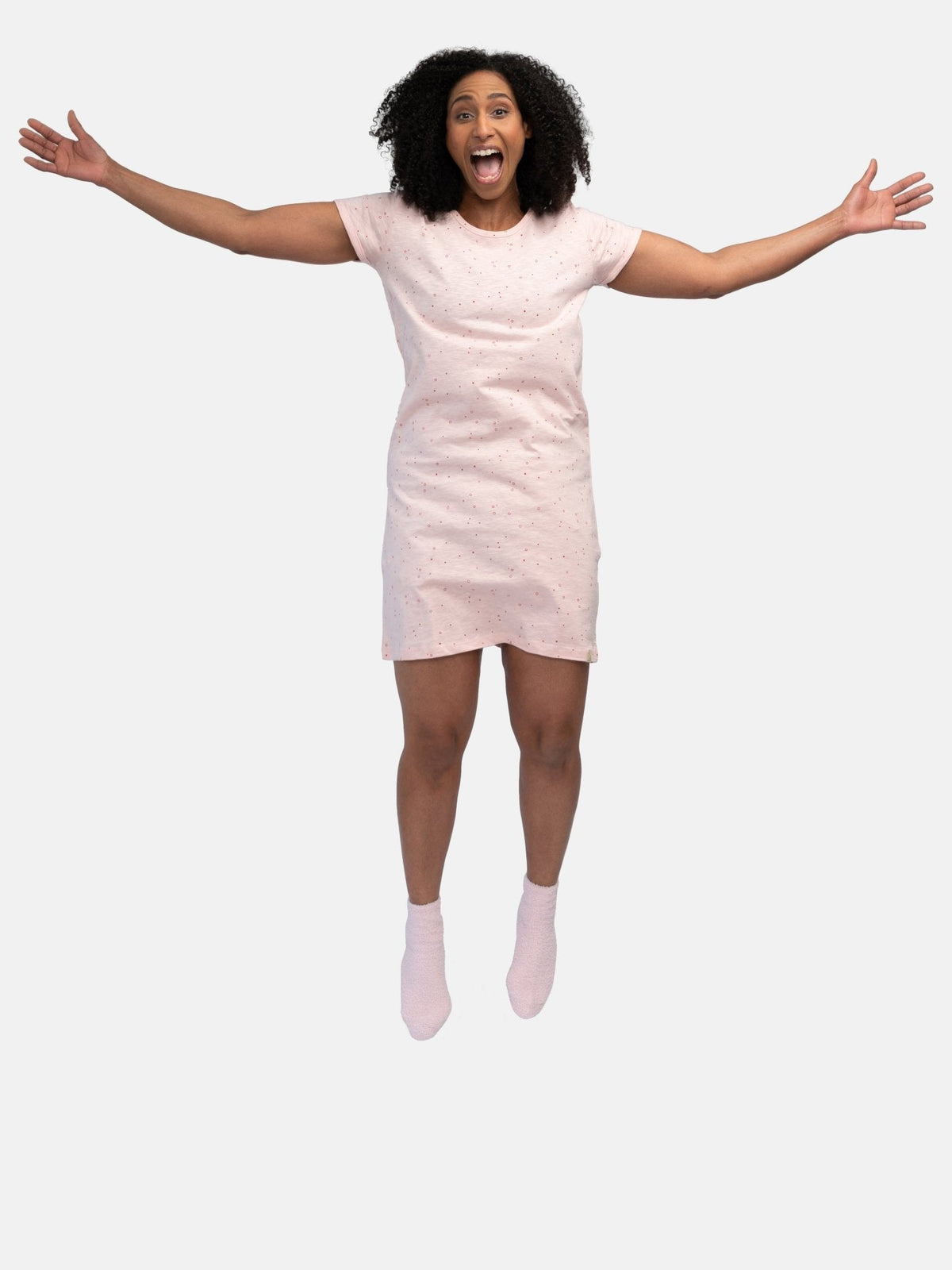 Sleepshirt Slub Jersey mit Druck - loud + proud - G602-rs-36