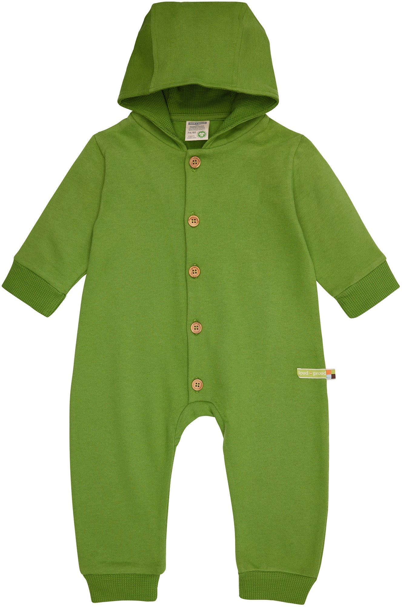 - Sweat - Overall mit Kapuze - loud + proud - 5139-grs-50/56