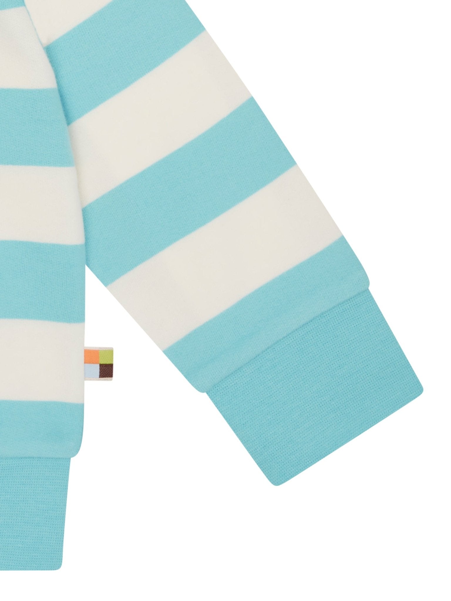 Sweatjacke mit Blockstreifen - loud + proud - 3170-cya-62/68