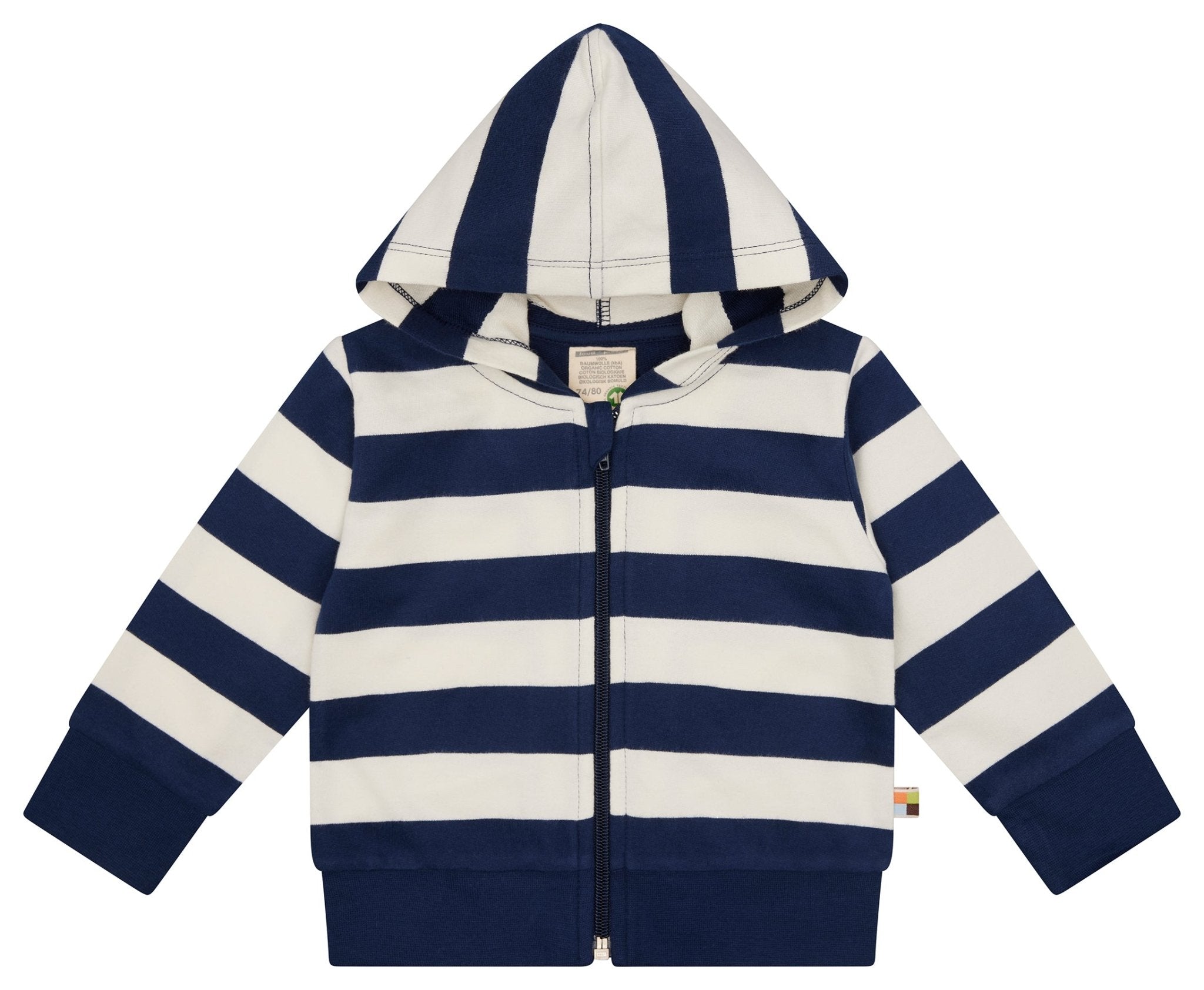 Sweatjacke mit Blockstreifen - loud + proud - 3170-ul-62/68