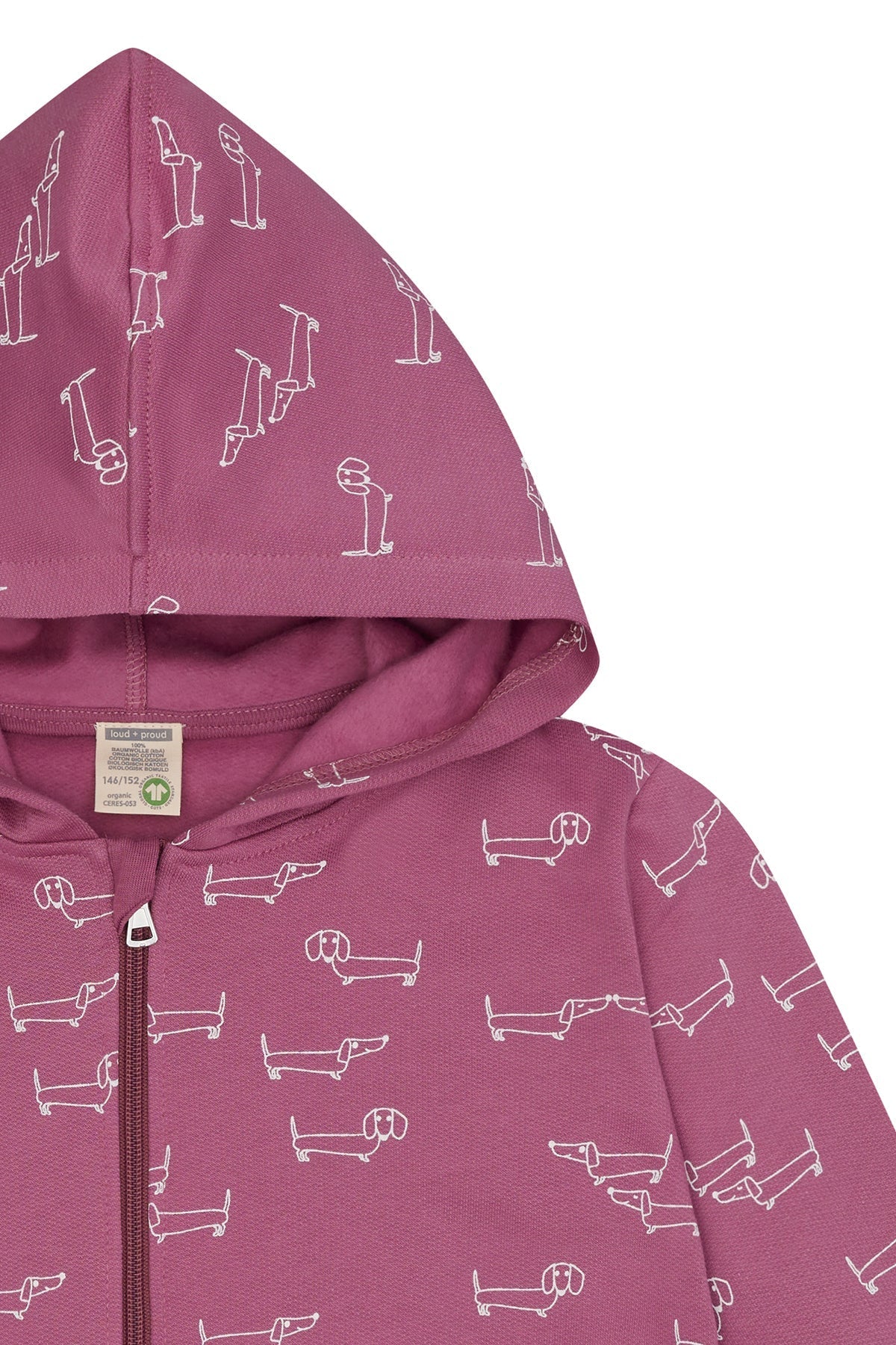 Sweatjacke mit Kapuze - loud + proud - 3162K - grp - 134/140