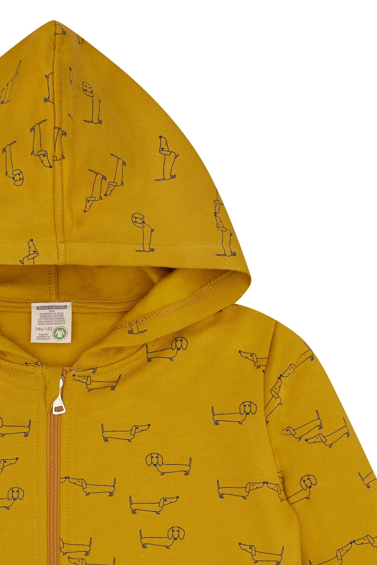 Sweatjacke mit Kapuze - loud + proud - 3162K - cur - 134/140