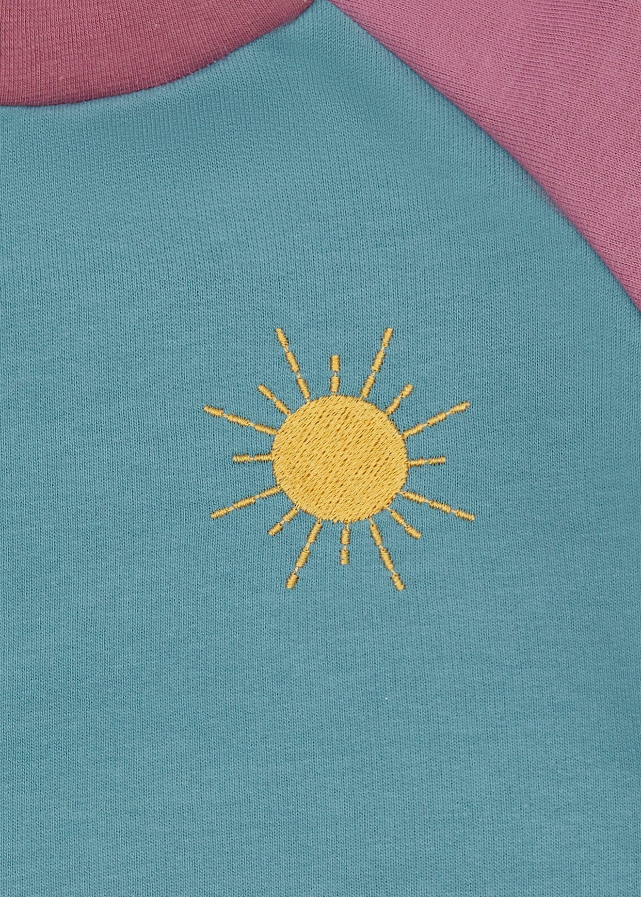 Sweatshirt Colorblock - loud + proud - 1196 - top/grp - 62/68